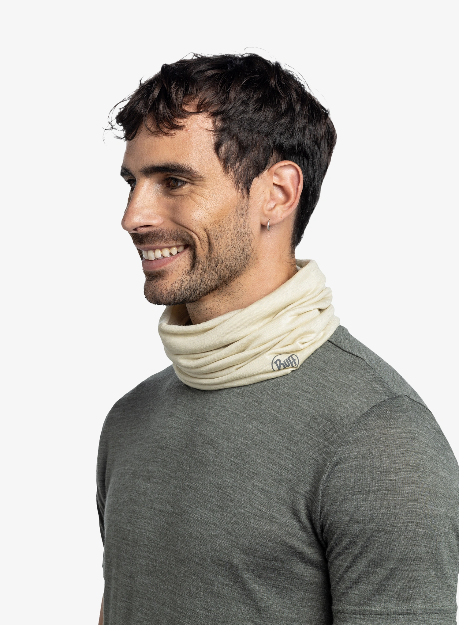 Daugiafunkcinė skara Buff Lightweight Merino Wool - solid pistachio