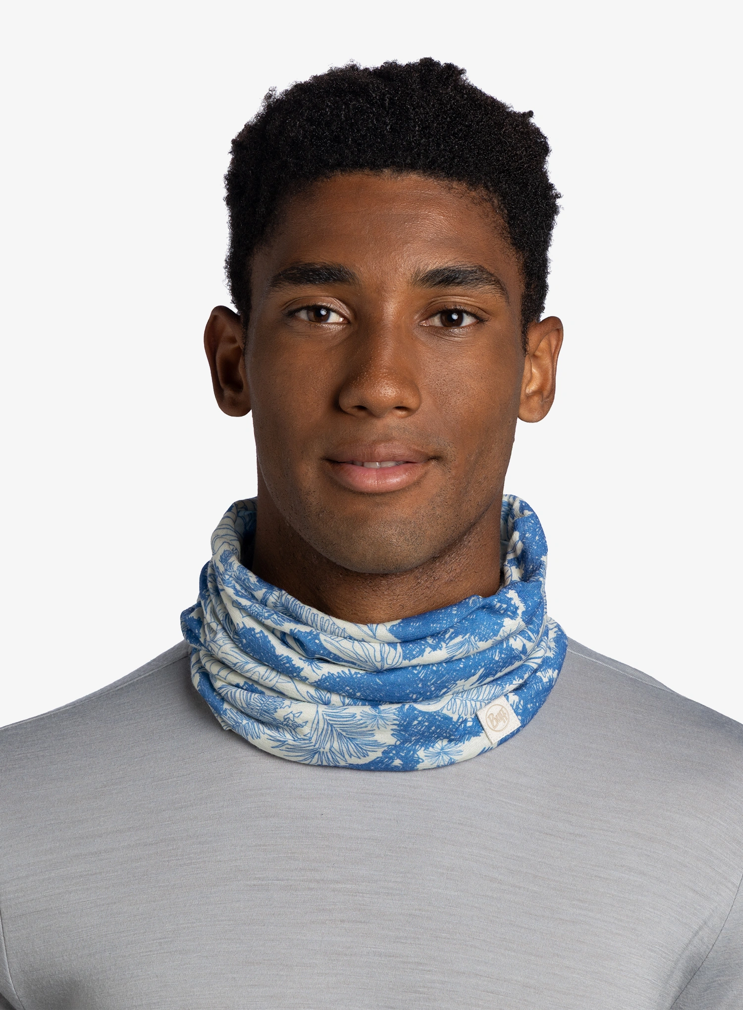 Daugiafunkcinė skara Buff Merino Lightweight Digital Prints - loer blue