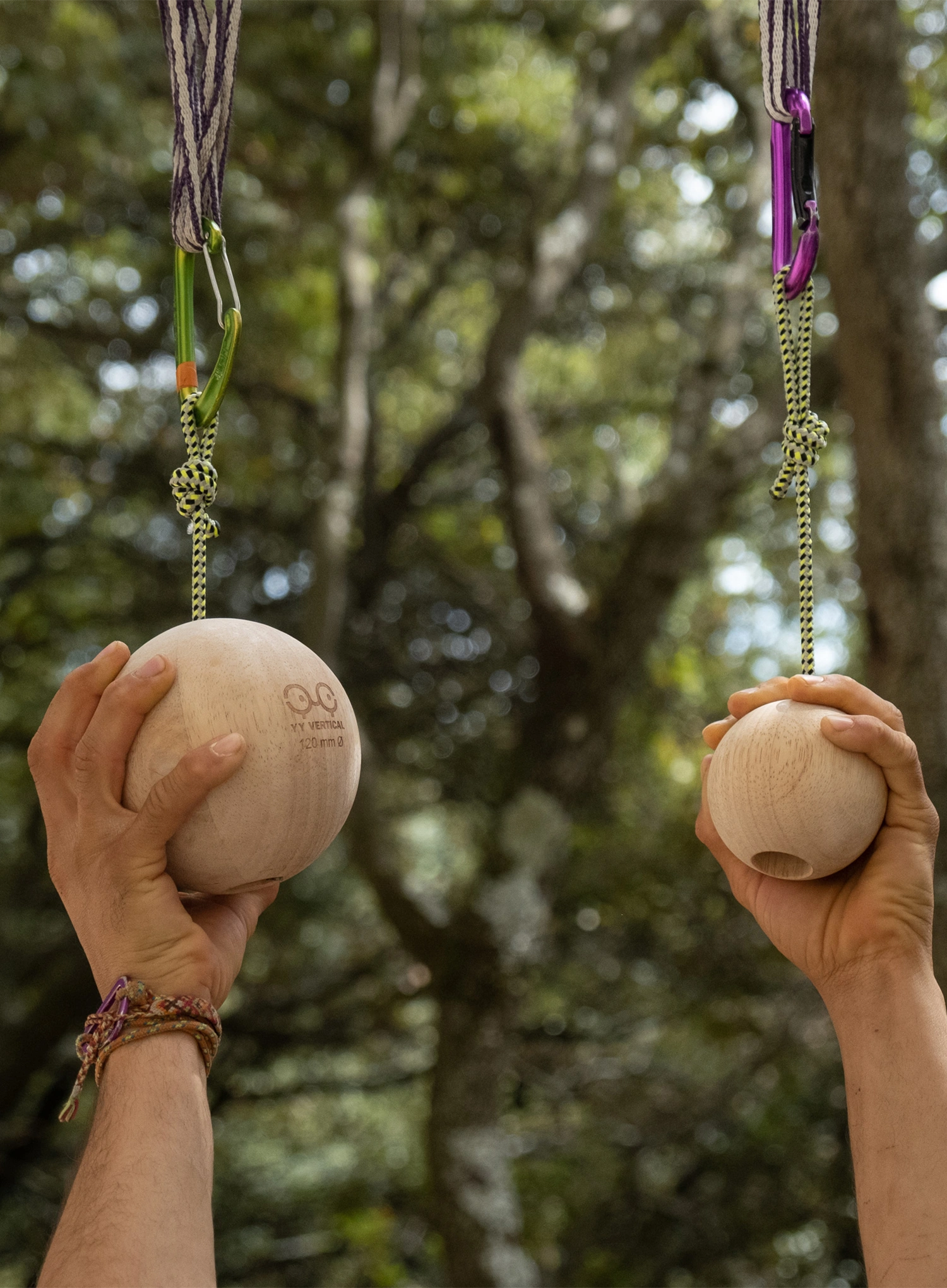Treniruočių kybiai Y&Y Vertical Balls 12 cm