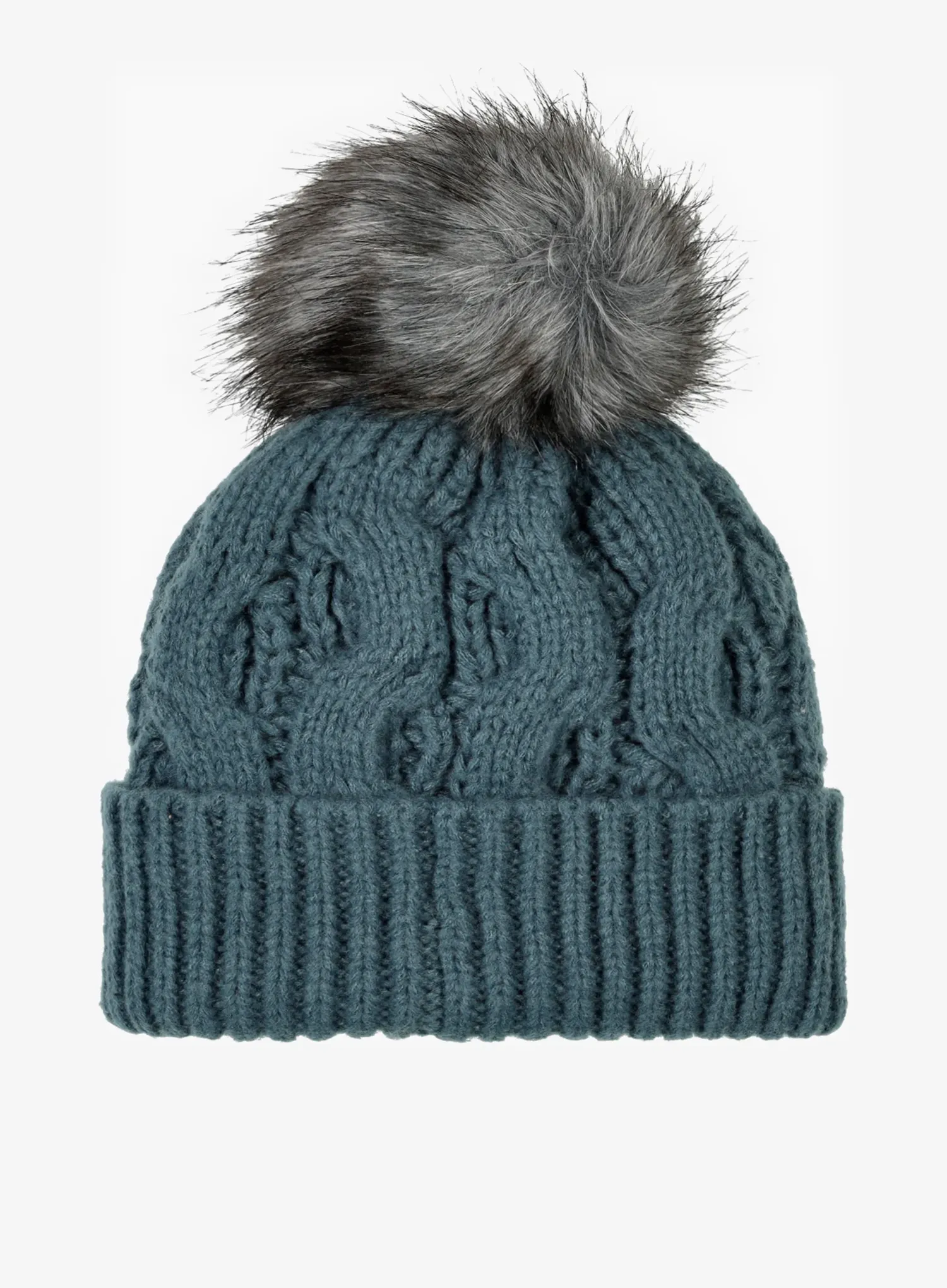 Kepurė moterims Columbia Boundless Days Cable Knit Pom Beanie - everblue