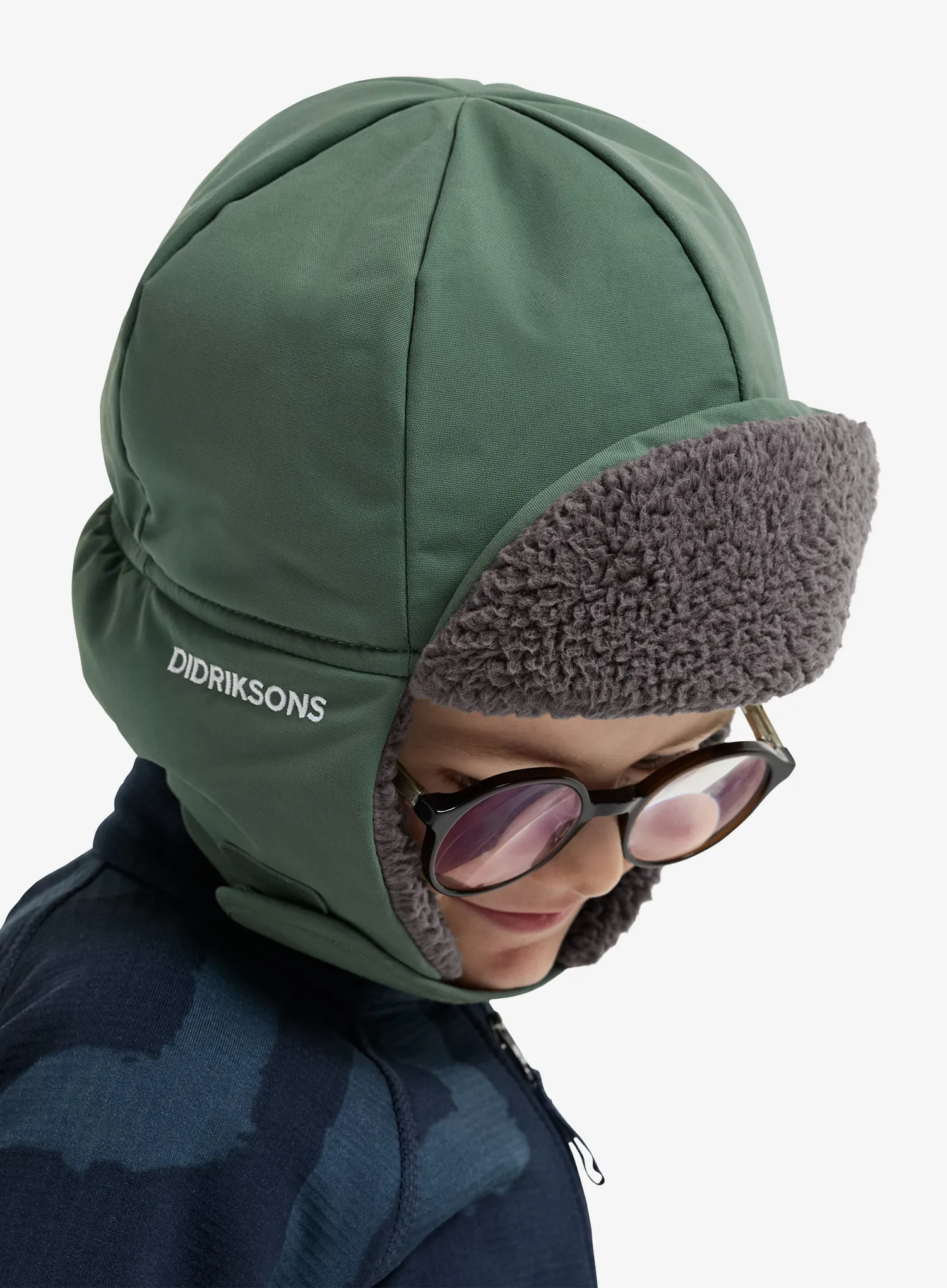 Kepurė vaikams Didriksons Biggles Cap 7 - dark moss