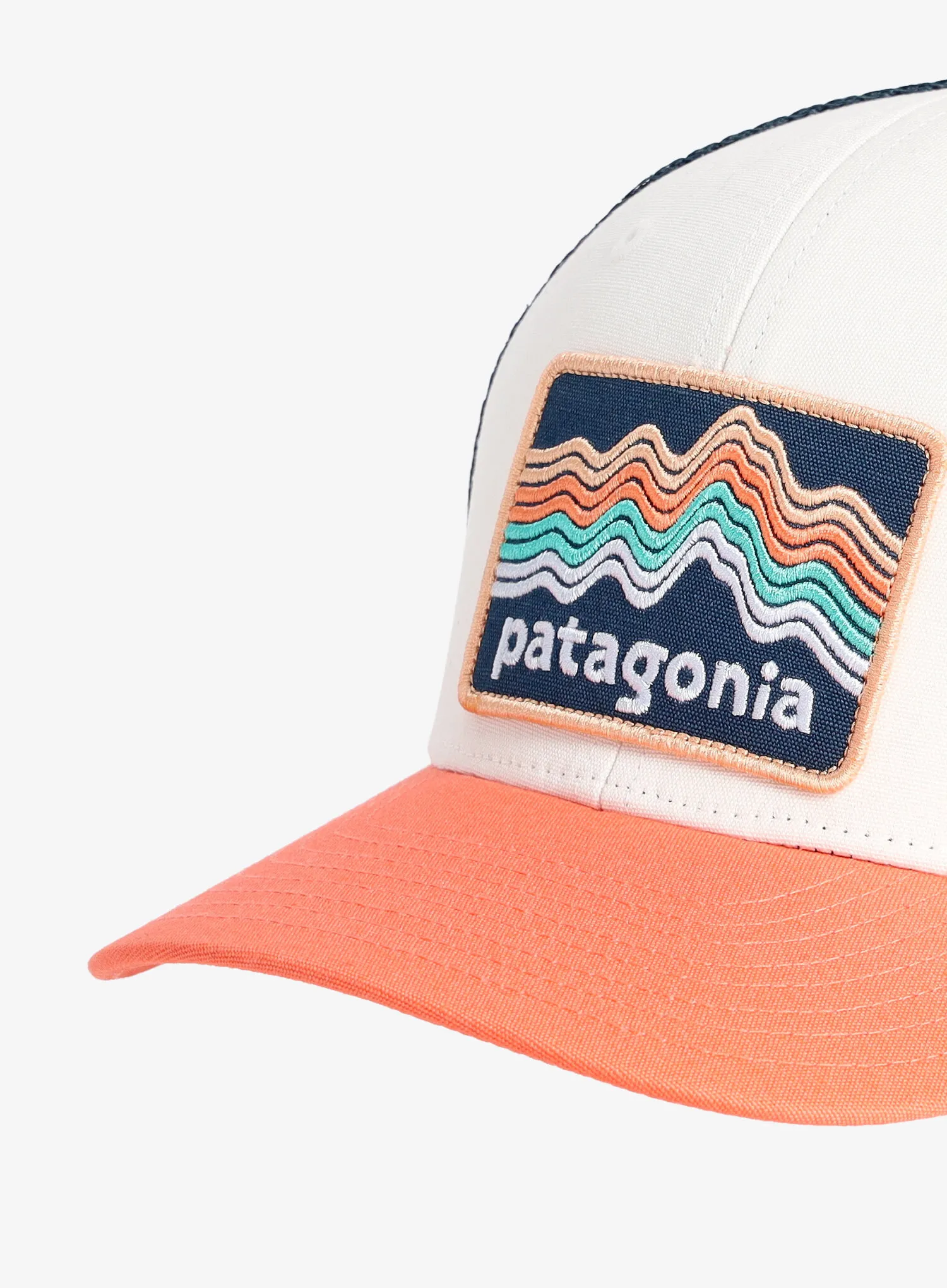 Kepurė vaikams Patagonia Trucker Hat - ridge rise/coral