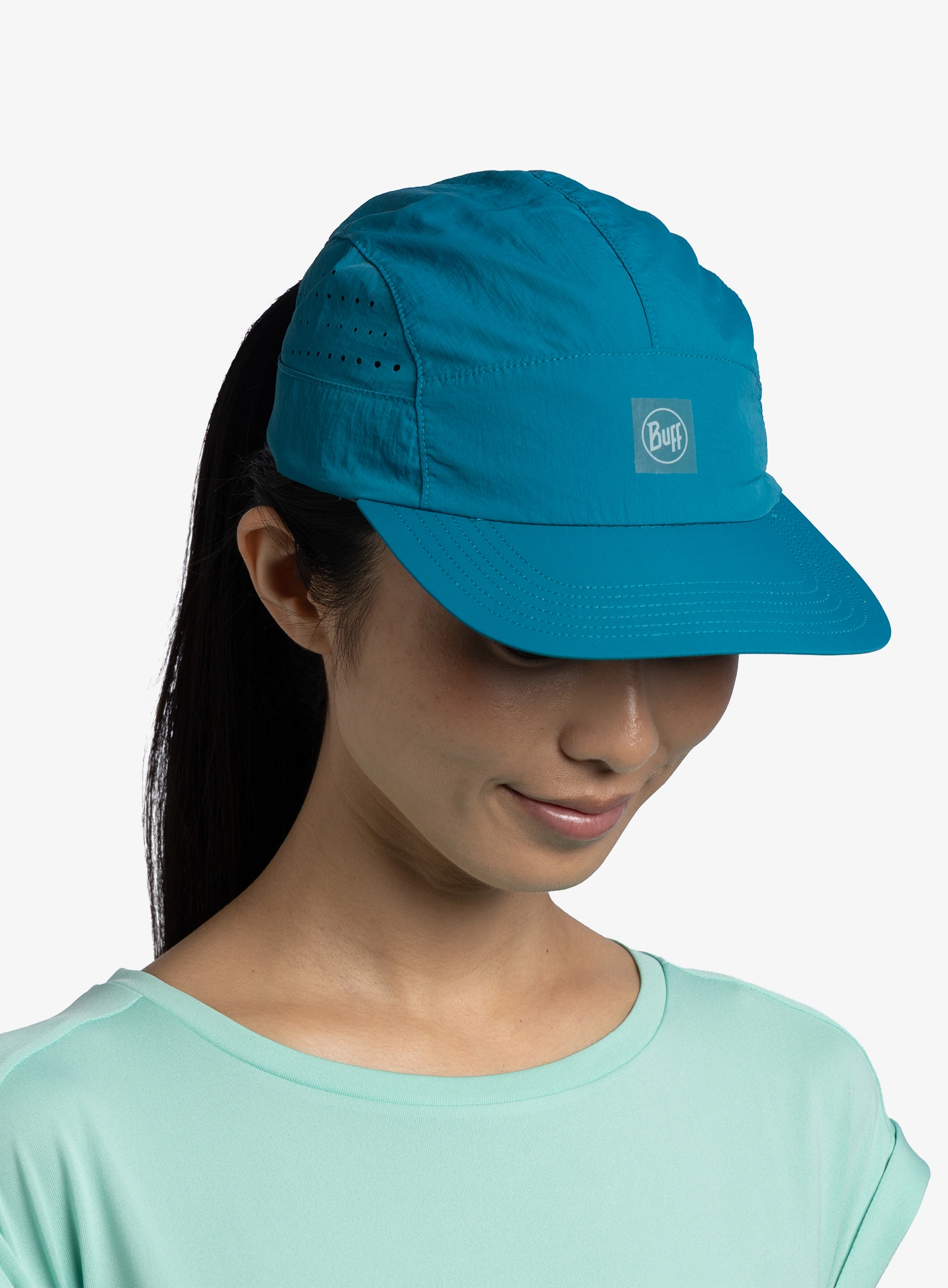 Bėgimo kepurė Buff Speed Cap - solid teal 
