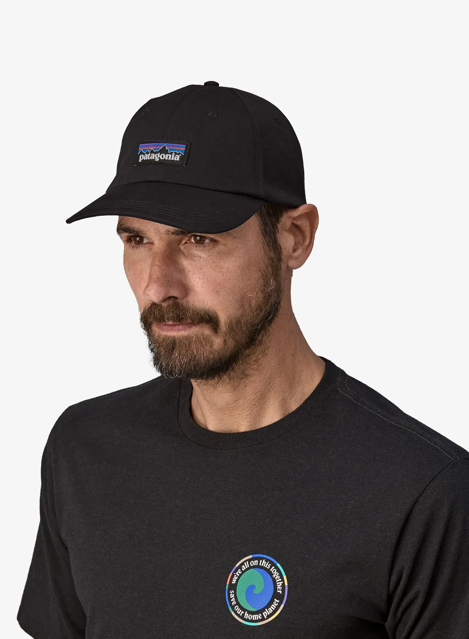 Kepurė Patagonia P-6 Label Trad Cap - black
