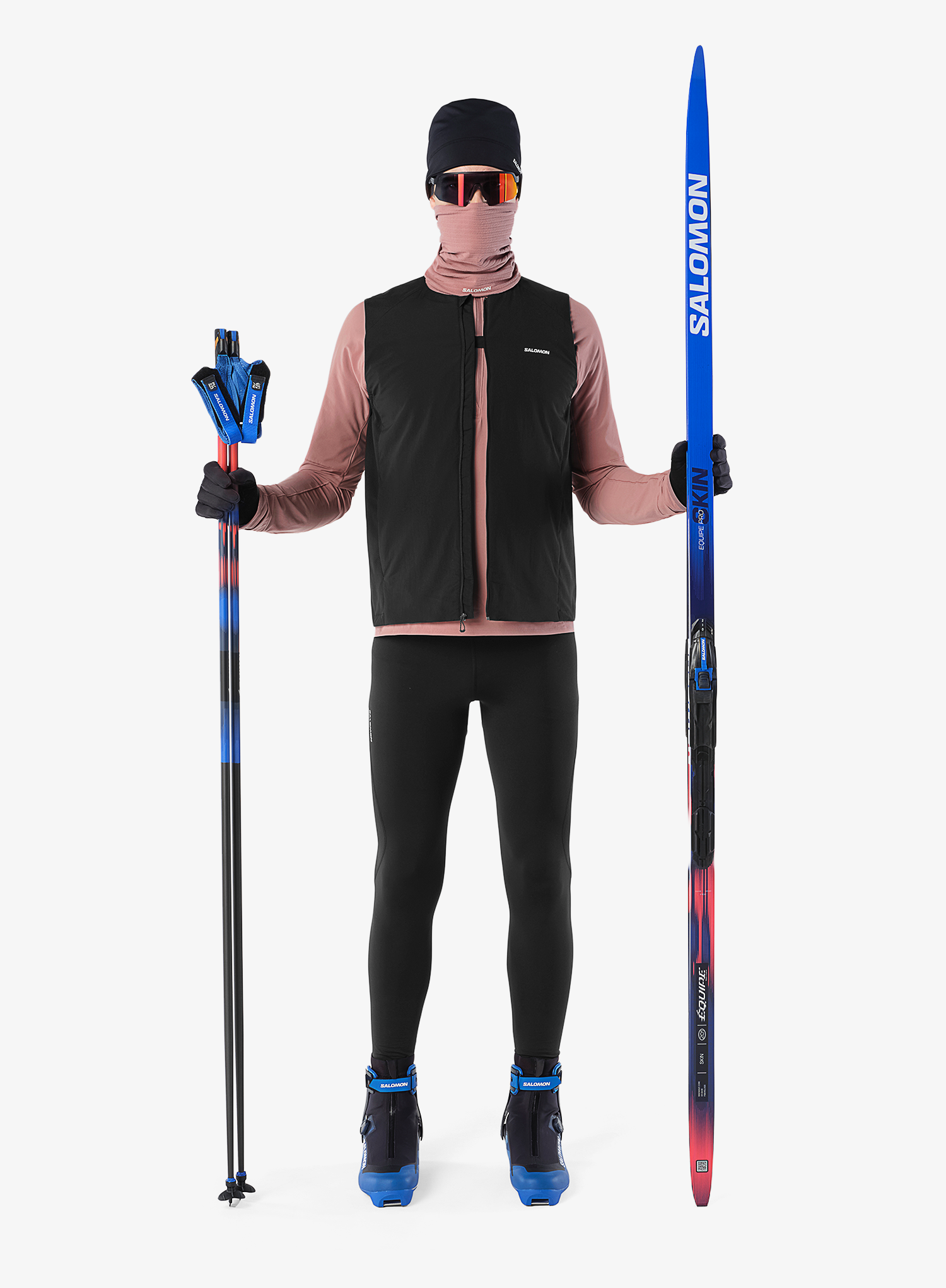 Termo kepurė Salomon Run Tech Beanie - deep black