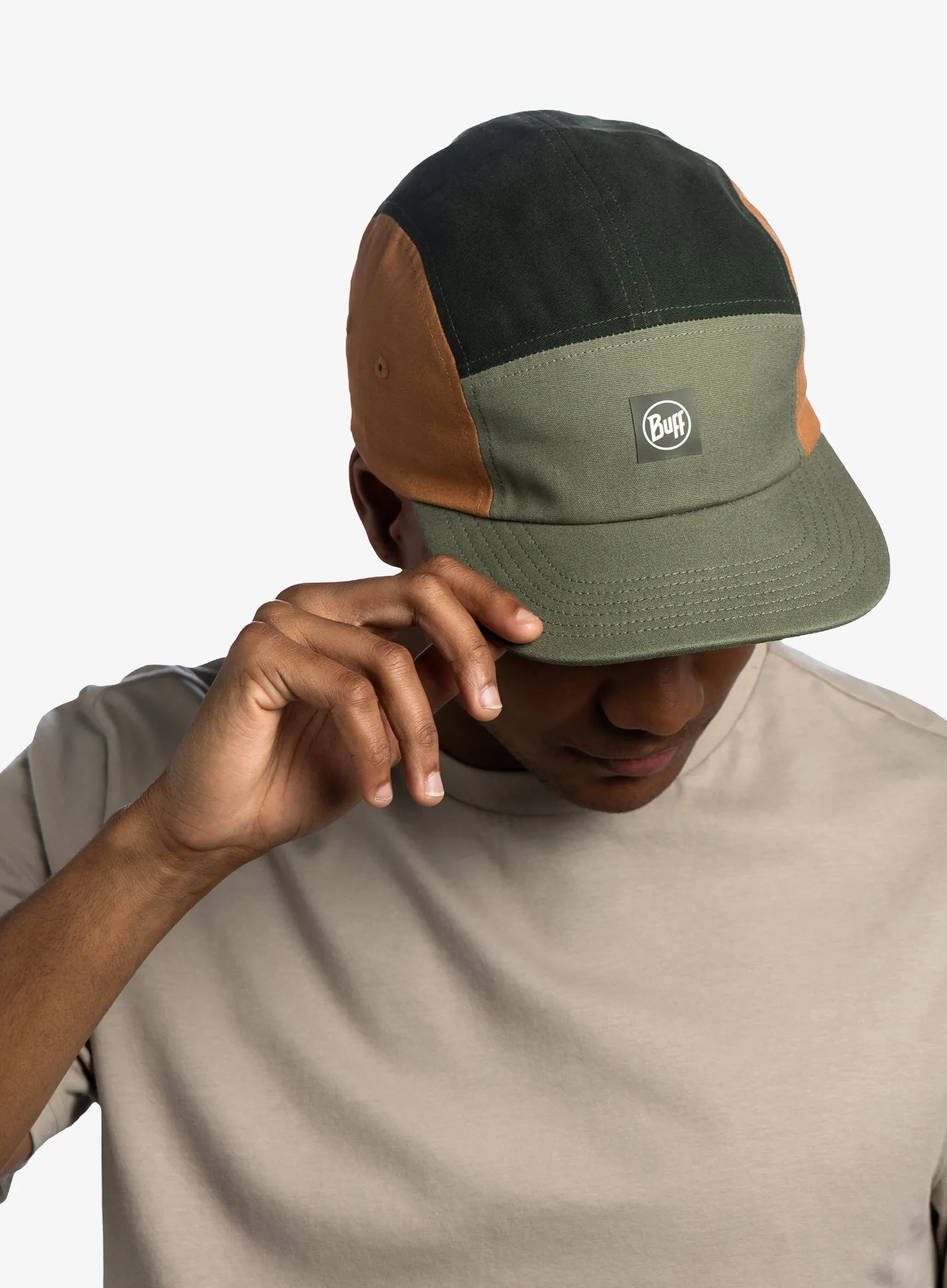 Kepurė su snapeliu Buff 5 Panel Venture Cap - allvin khaki