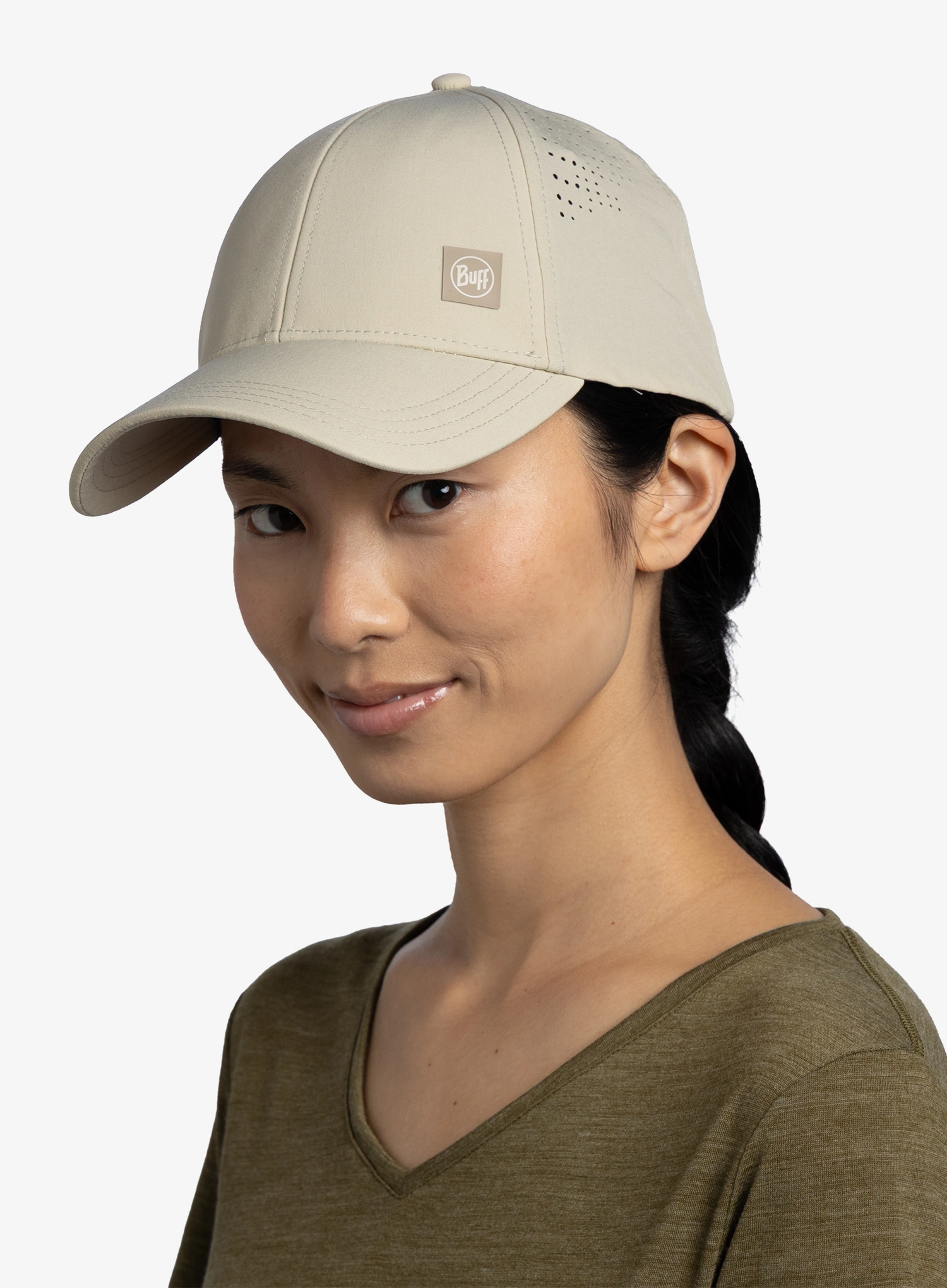 Kepurė su snapeliu Buff Summit Cap - solid desert