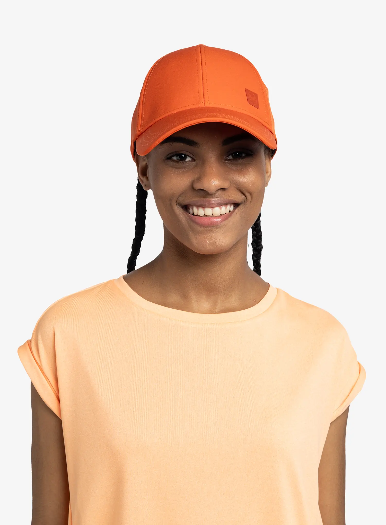 Kepurė su snapeliu Buff Summit Cap - solid poppy