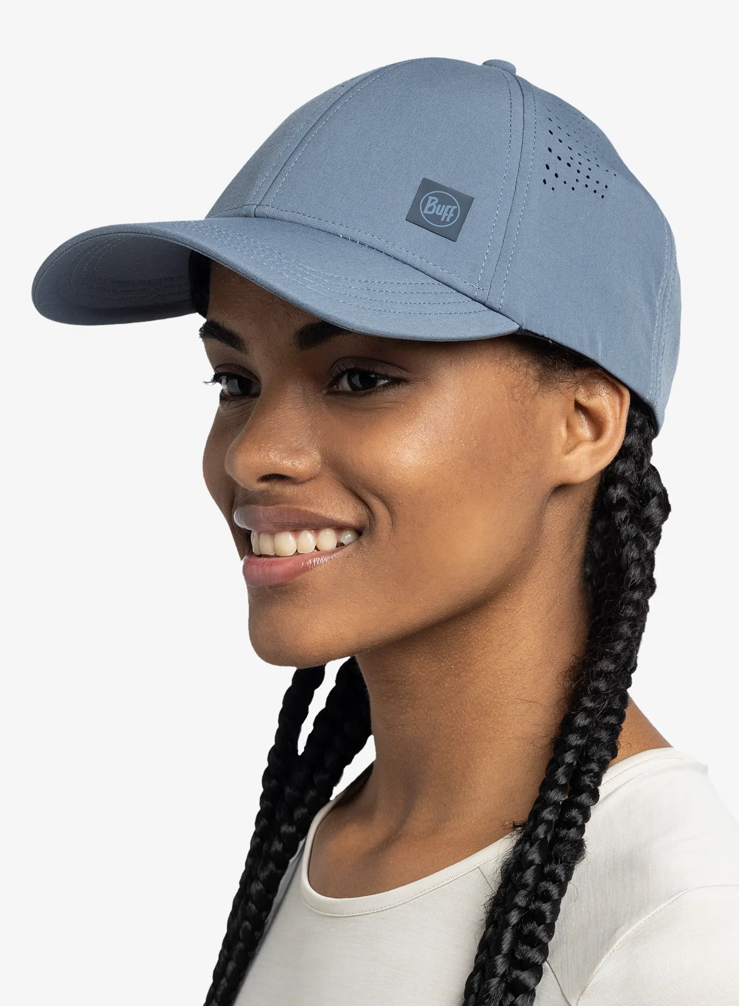 Kepurė su snapeliu Buff Summit Cap - solid stone blue