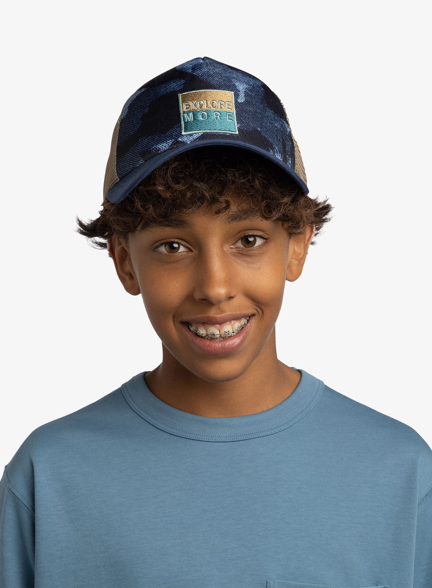 Kepurė su snapeliu Buff Trucker Cap Kid - snigs night blue