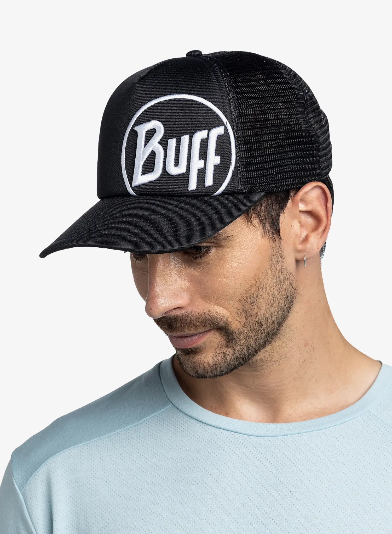 Kepurė su snapeliu Buff Trucker Cap - logo black