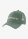 Kepurė su snapeliu Carhartt Mesh-Back Logo Graphic Cap - green slate/malt