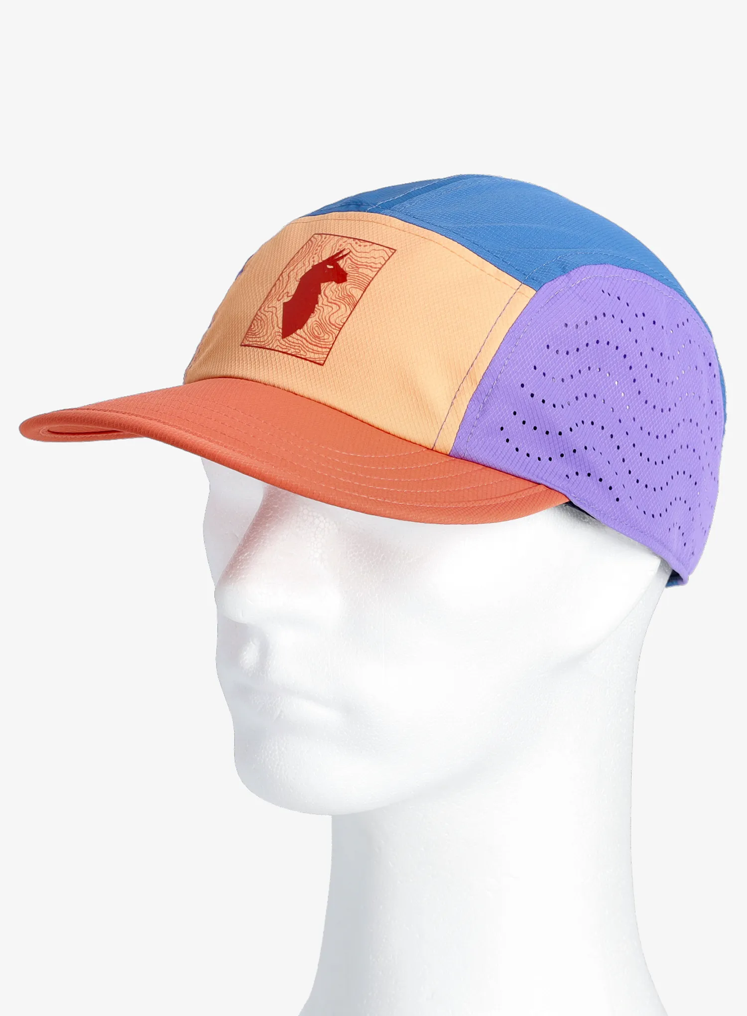 Kepurė su snapeliu Cotopaxi Tech Plus 5-Panel Hat - cantaloupe/grapefruit