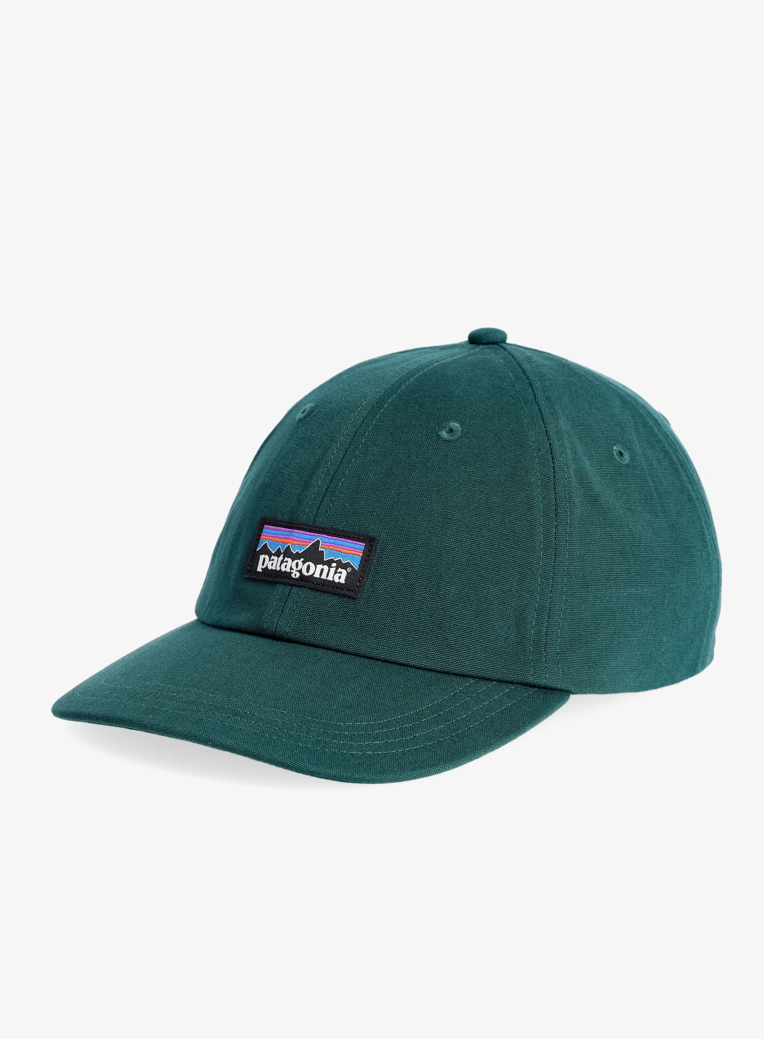 Kepurė su snapeliu Patagonia P-6 Label Trad Cap - cascade green