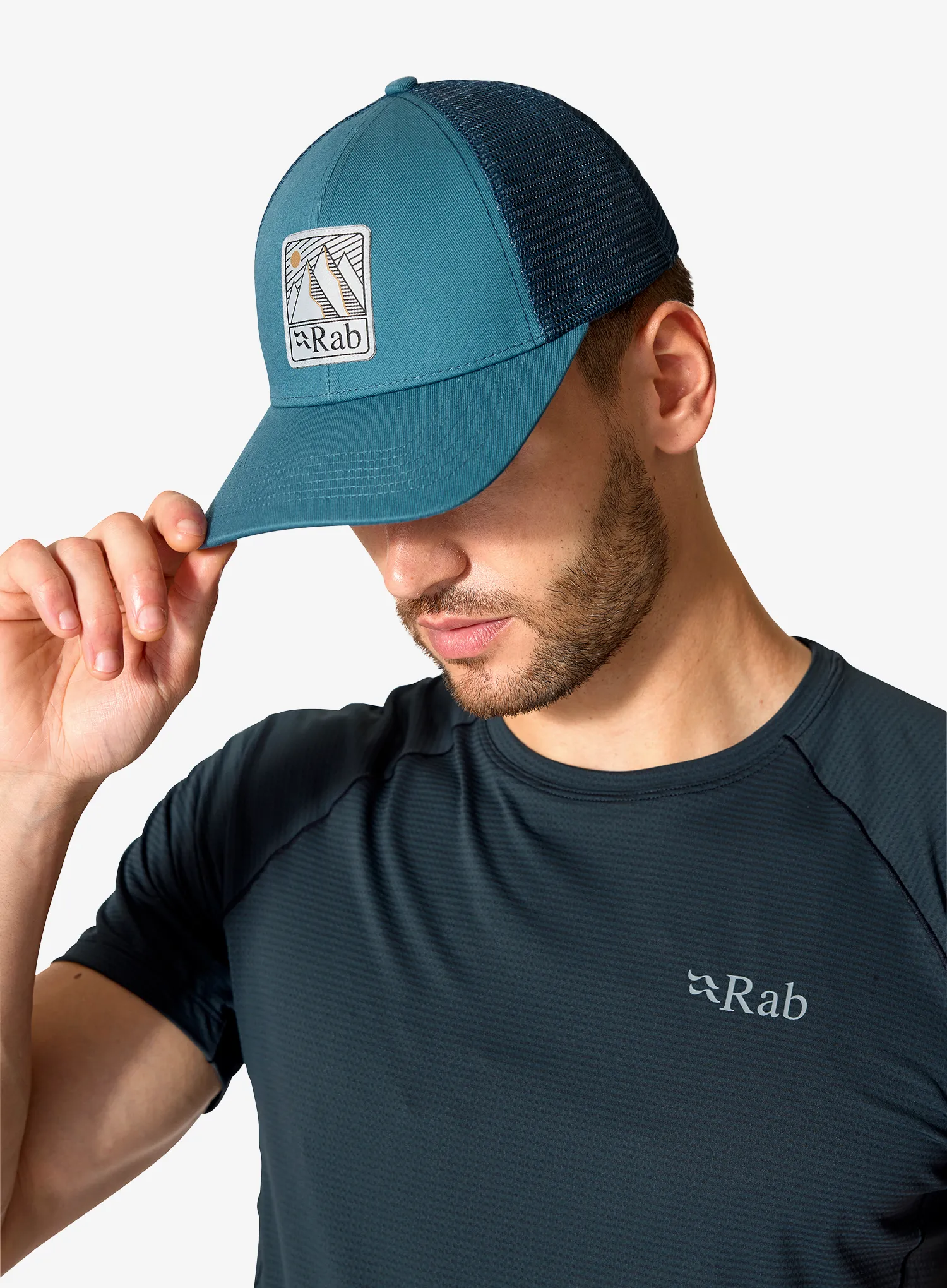 Kepurė su snapeliu Rab Dihedral Badge Cap - orion blue