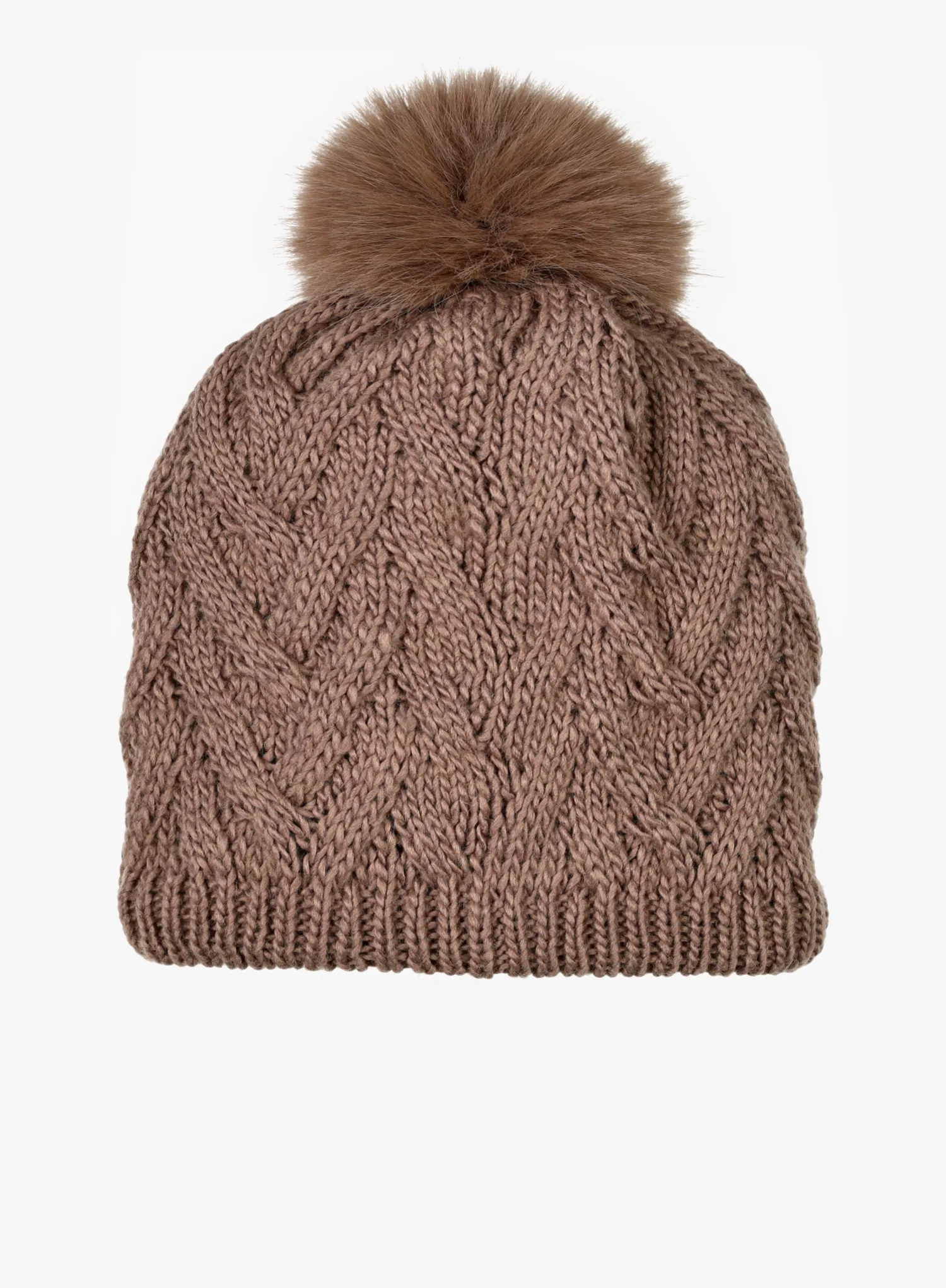 Moteriška žieminė kepurė Buff Knitted&Fleece Beanie Caryn - cobblestone