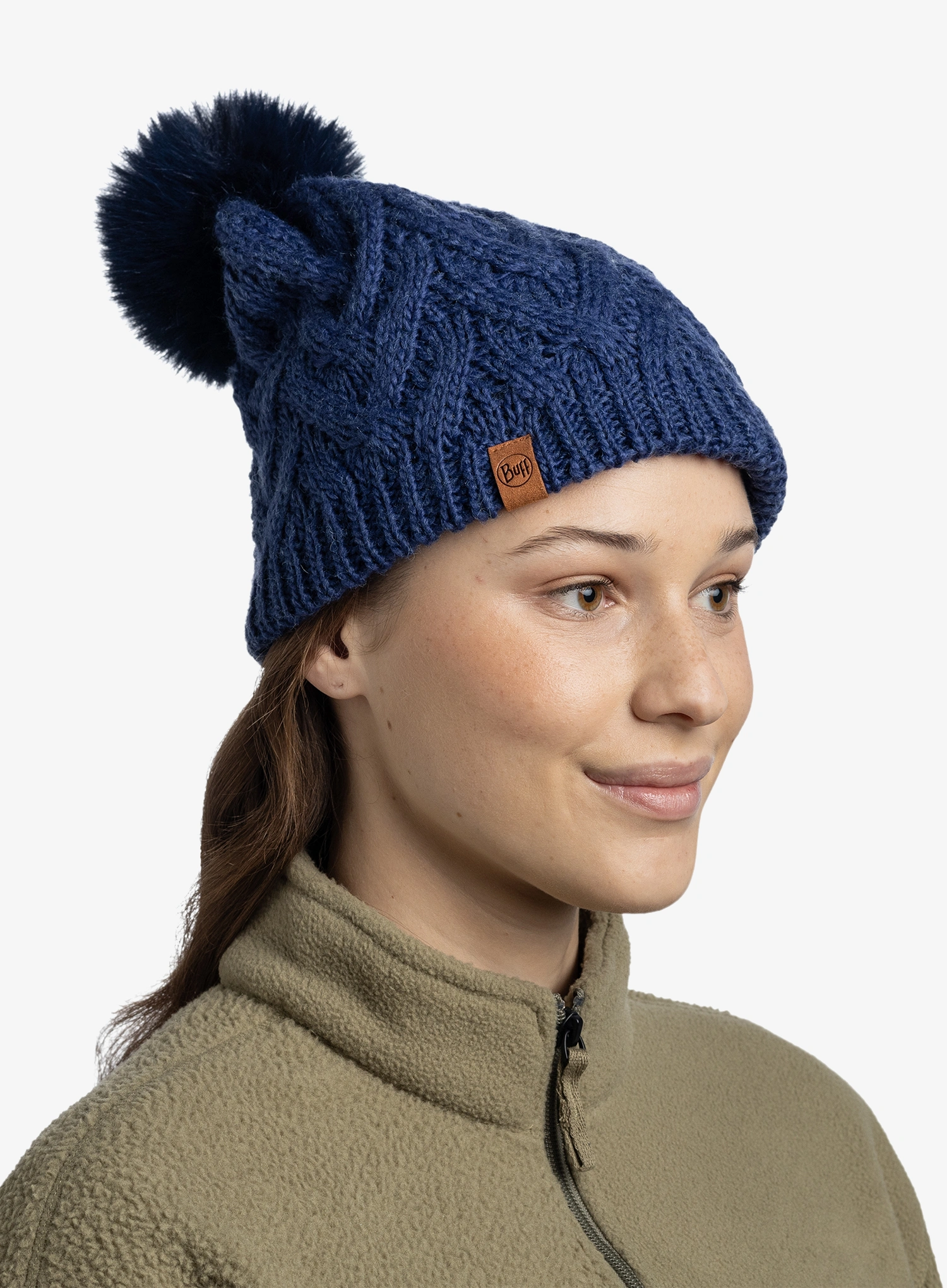 Moteriška žieminė kepurė Buff Knitted&Fleece Beanie Caryn - midnight