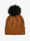 Moteriška žieminė kepurė Columbia Boundless Days Cable Knit Pom Beanie - camel brown