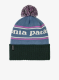 Žieminė kepurė Patagonia Powder Town Beanie - park stripe/barnacle blue