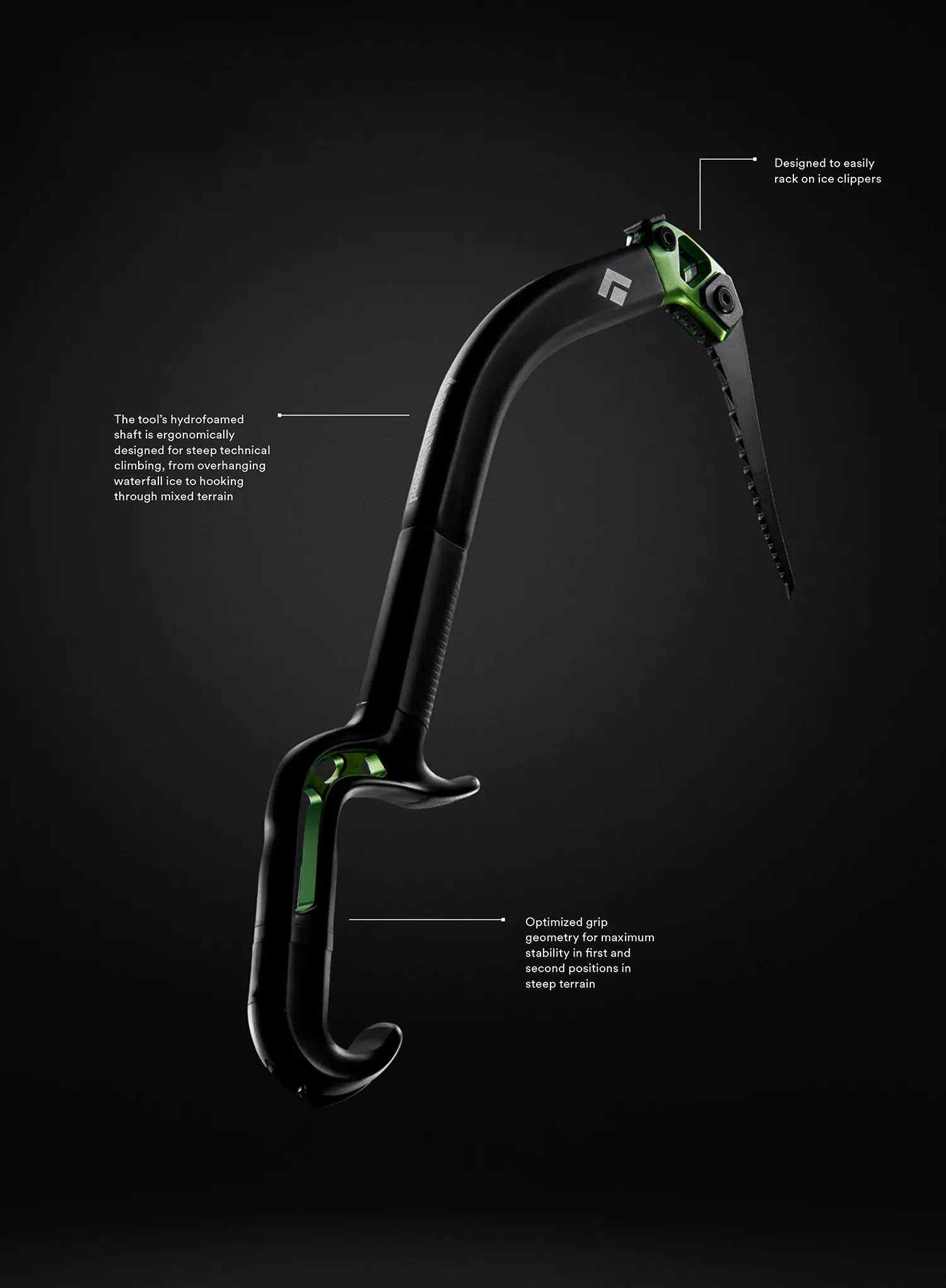 Ledkirtis Black Diamond Hydra Ice Tool