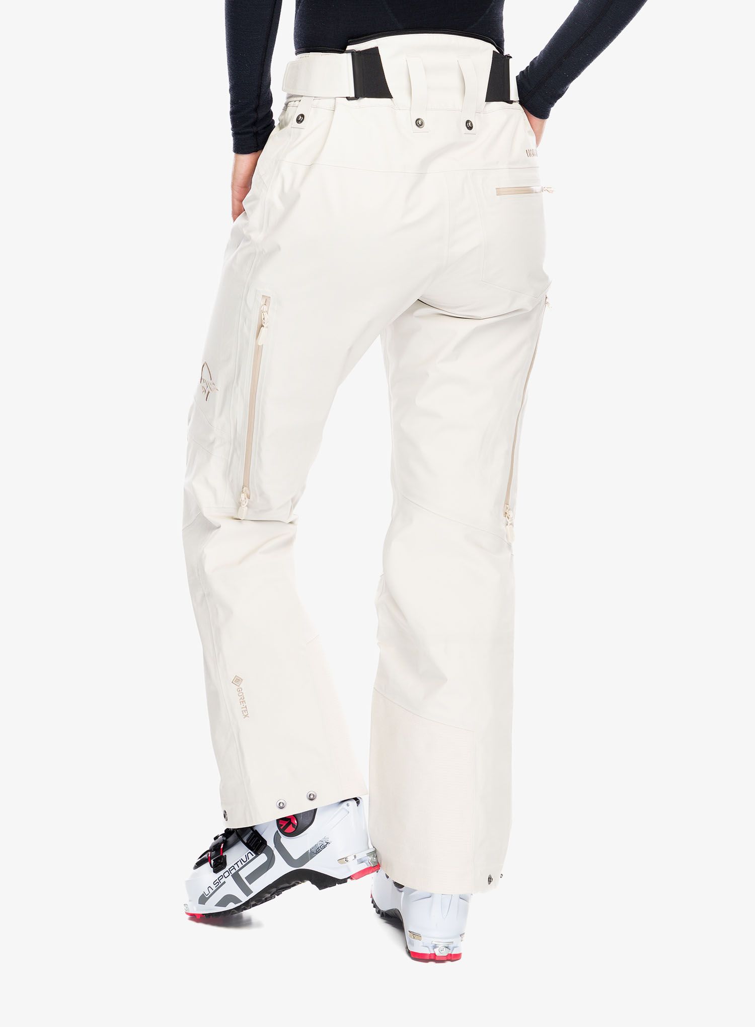 Slidinėjimo kelnės moterims Norrona Lofoten GORE-TEX Pants - oatmeal