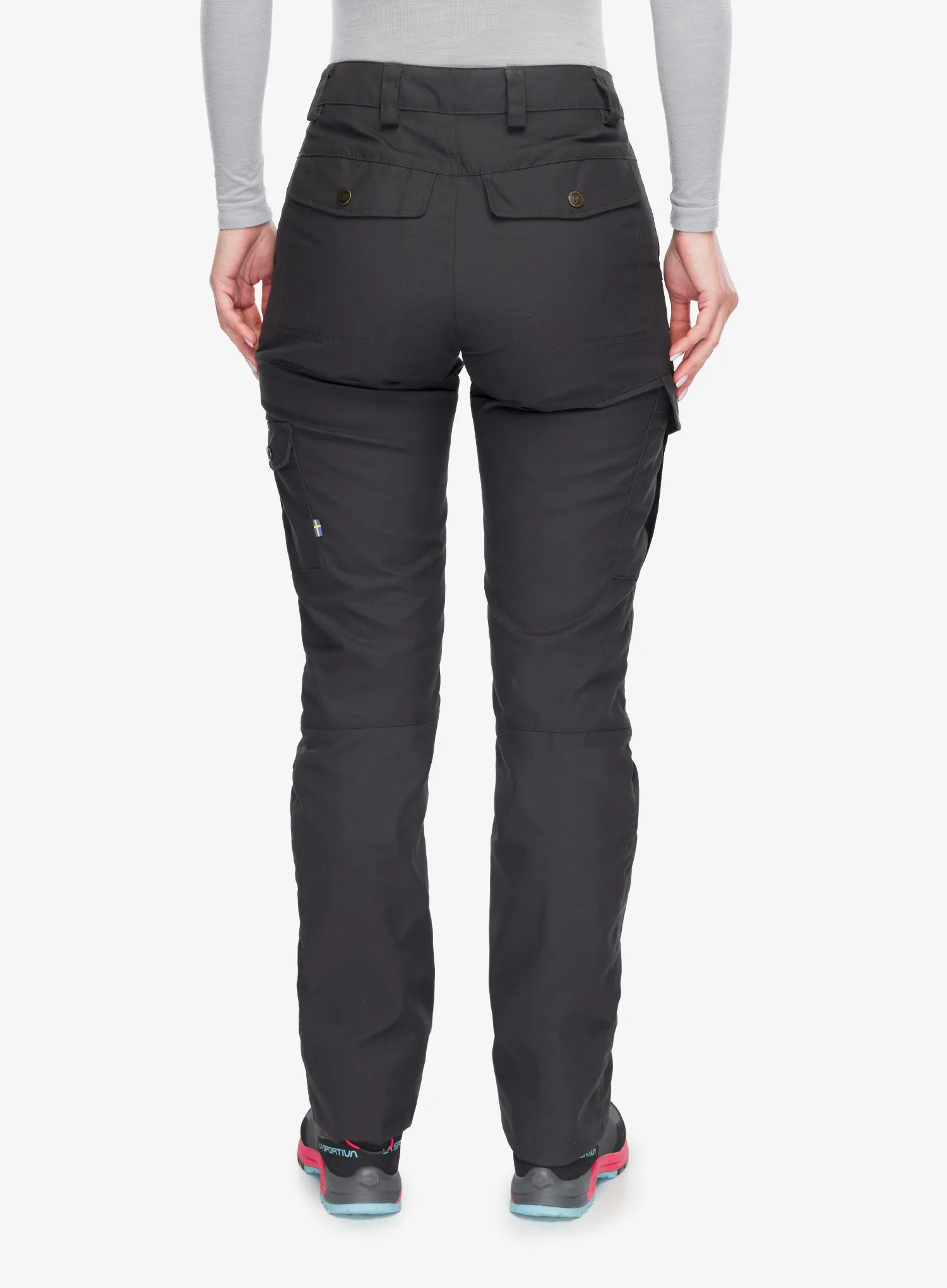 Žygio kelnės moterims Fjallraven Karla Pro Trousers - dark grey