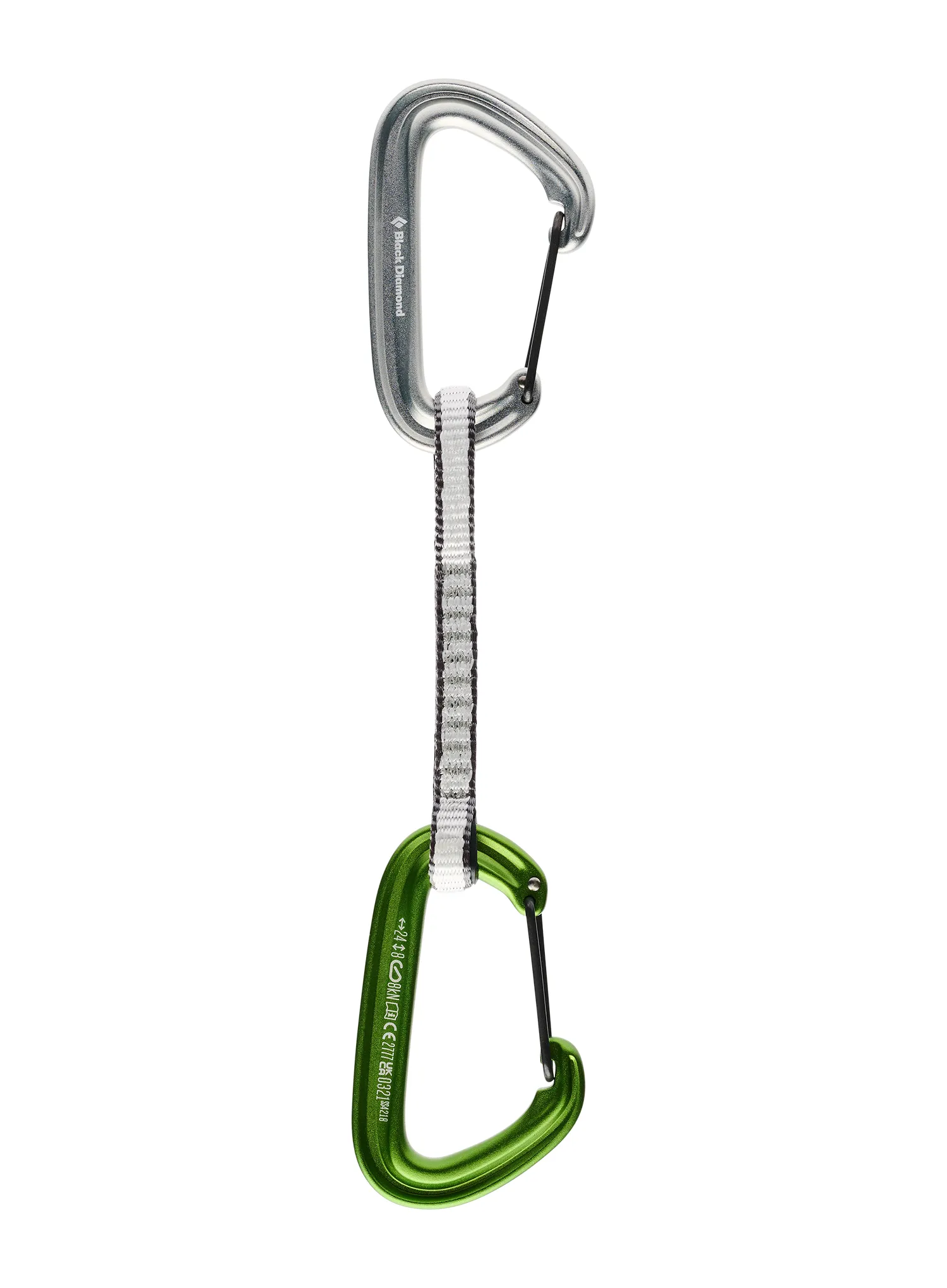 Laipiojimo atotampos Black Diamond LiteWire Quickpack 12cm x 6 - envy green