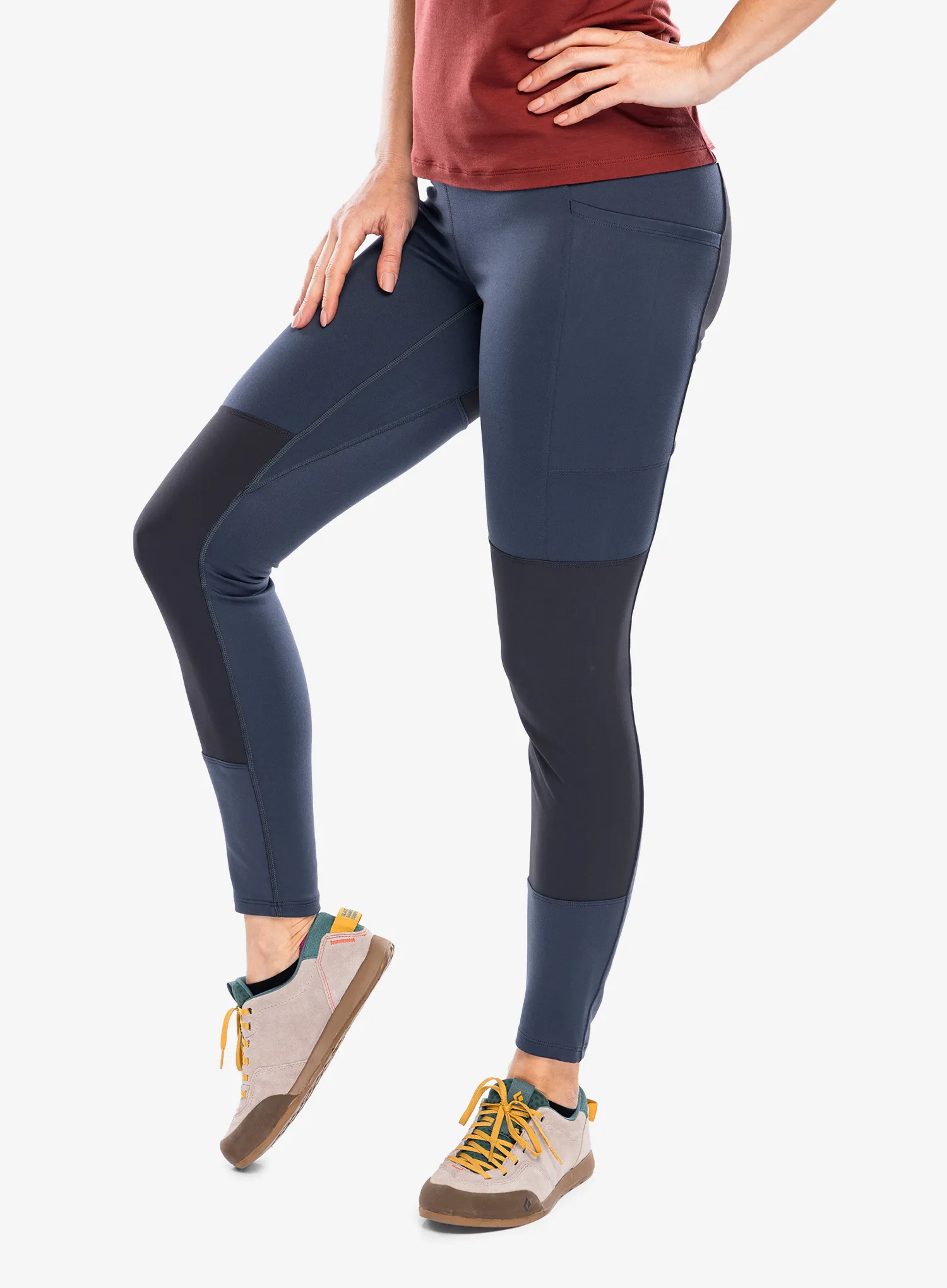 Turistinės kelnės moterims Patagonia Pack Out Hike Tights - smolder blue