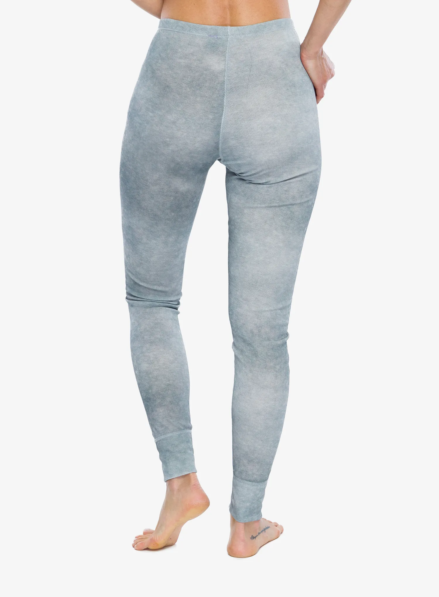 Moteriškos termo leggings Odlo Active Warm X Pow BL Bottom Long - silver grey