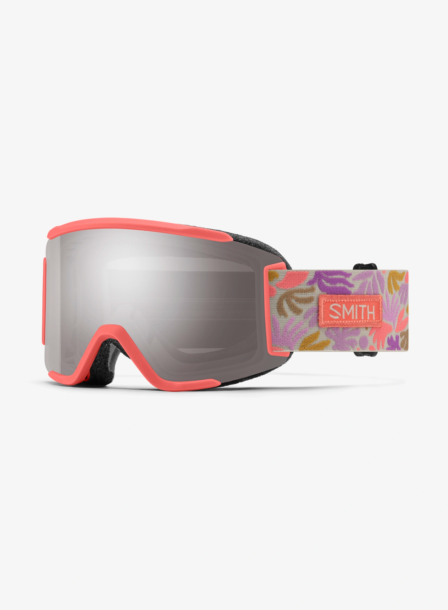 Slidinėjimo akiniai Smith Squad S - flare flora/sun platin mirror
