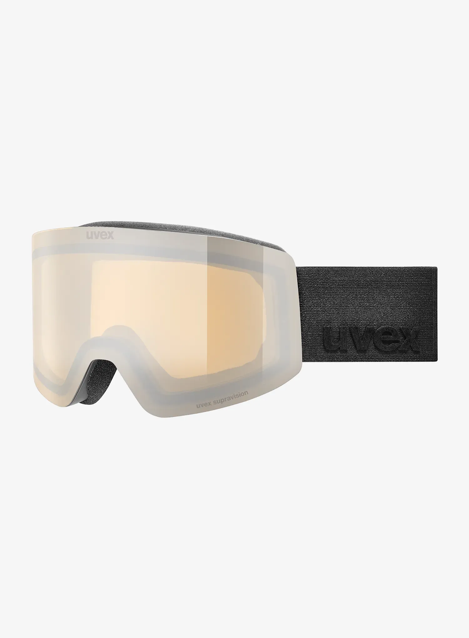 Slidinėjimo akiniai Uvex Provoqe FM - black matt dl/silver clear S2