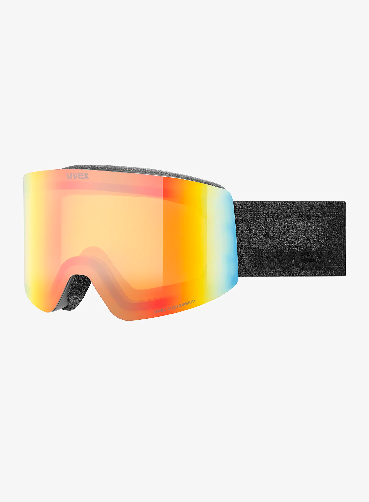 Slidinėjimo akiniai Uvex Provoqe FM - black/rainbow yellow S2
