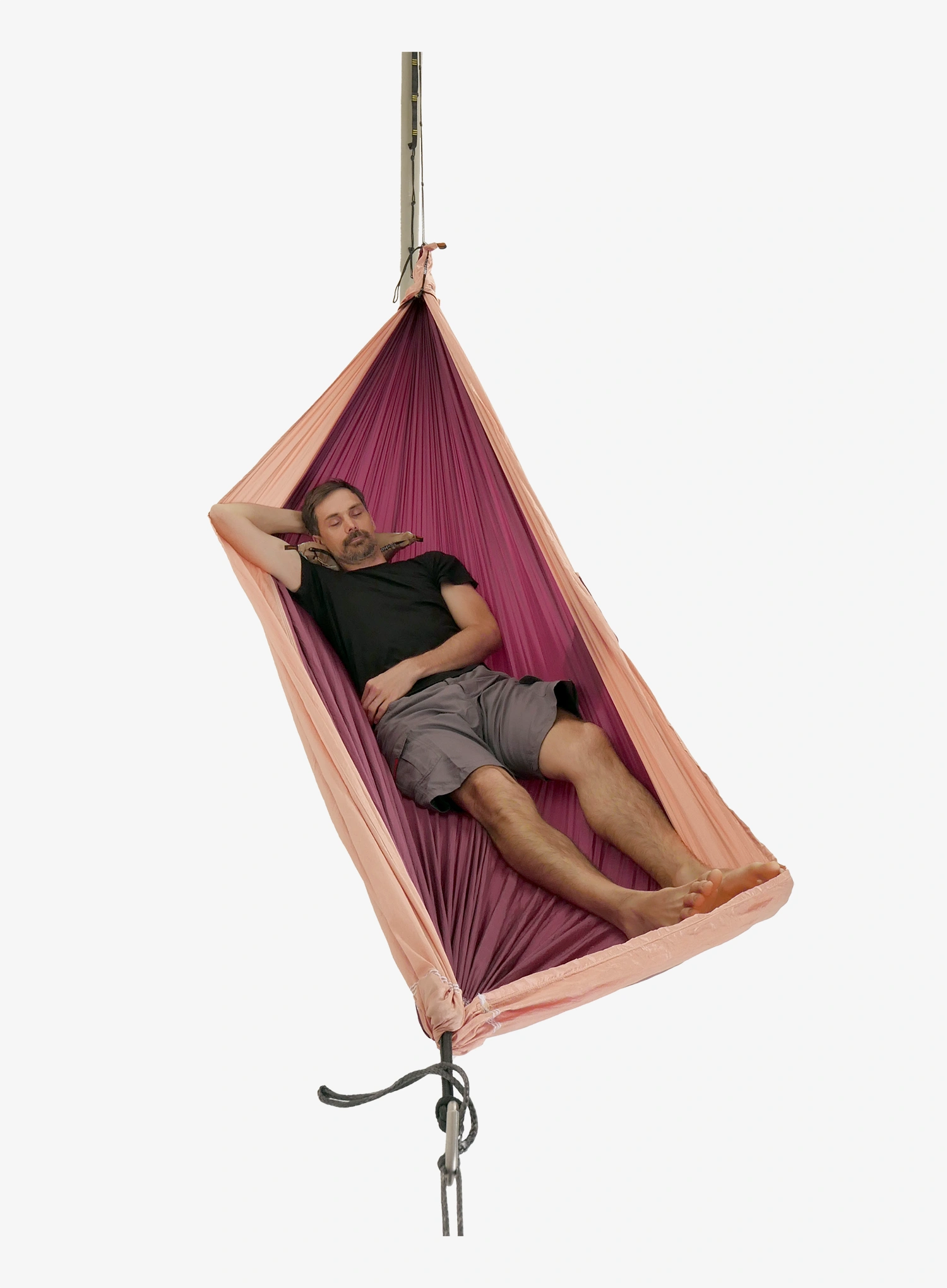 Turistinis hamakas dvivietis Ticket To The Moon Original Hammock - plum/peach