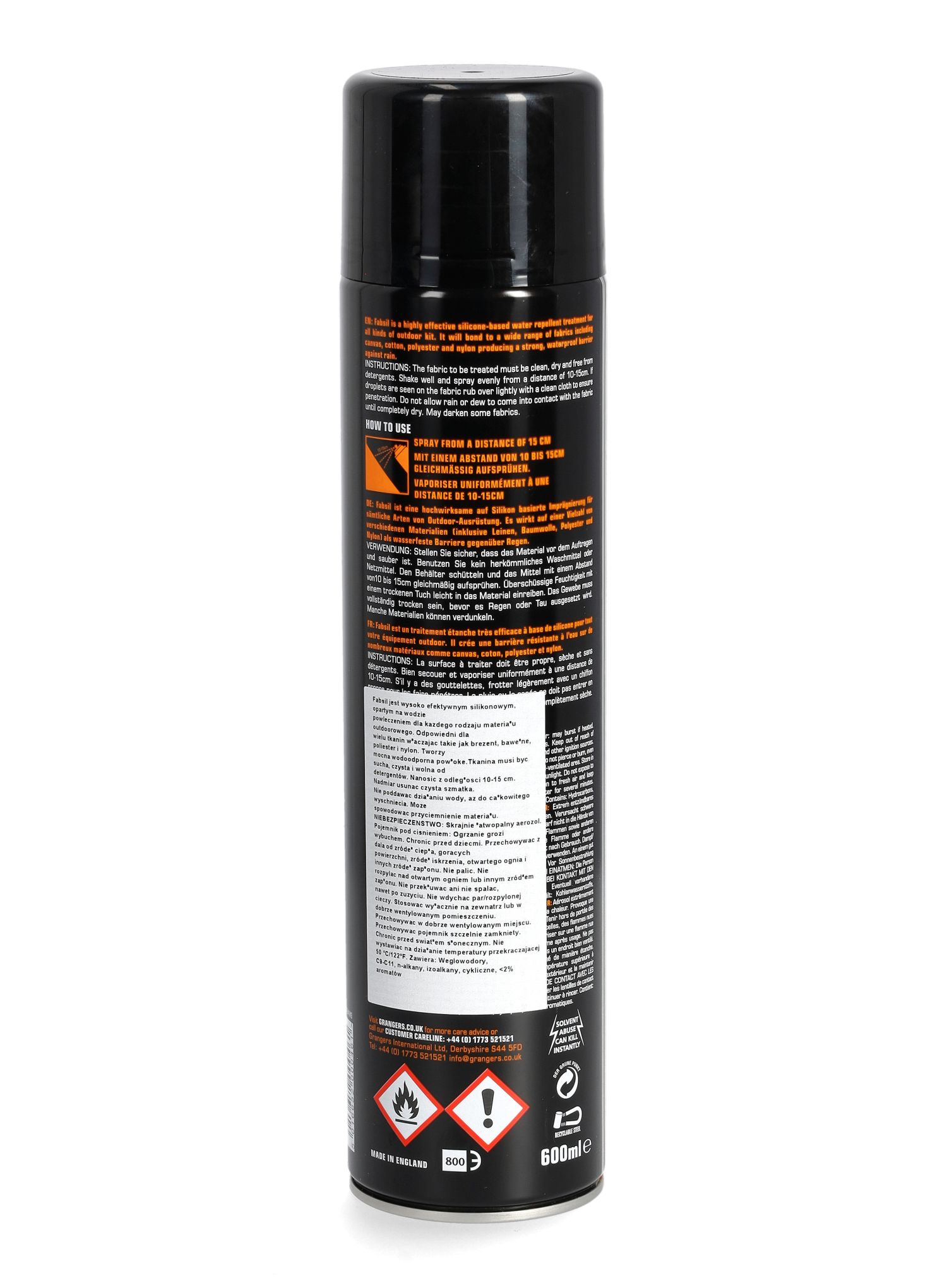 Palapinių impregnantas Grangers Fabsil Universal Protector 600 ml