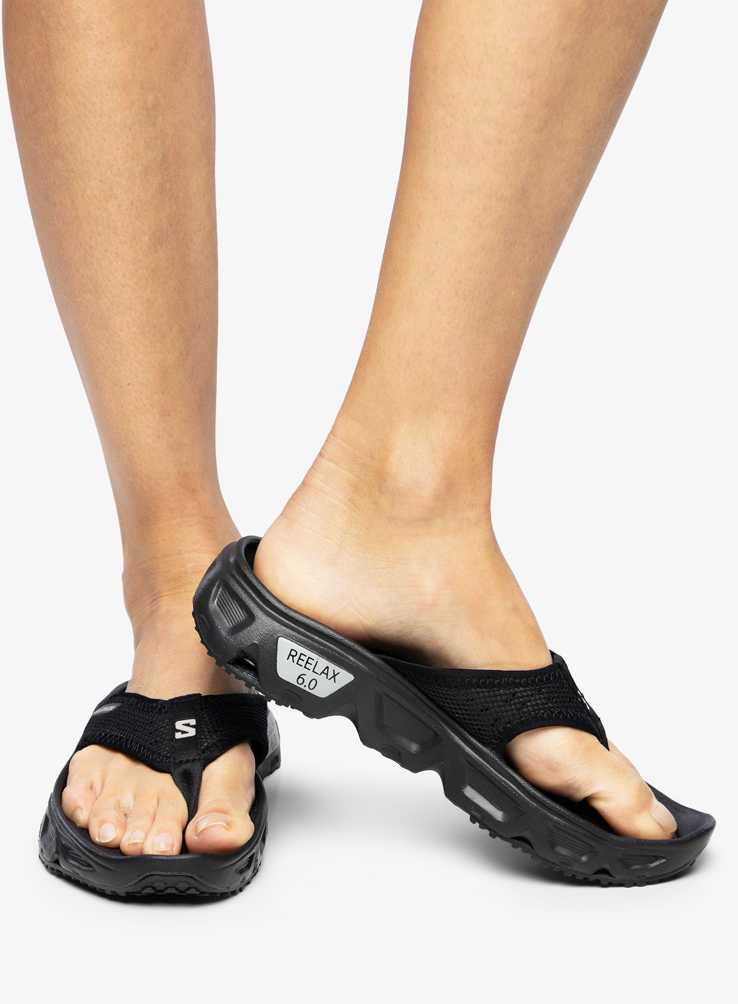 Baseino šlepetės moterims Salomon Reelax Break 6.0 - black/black/alloy