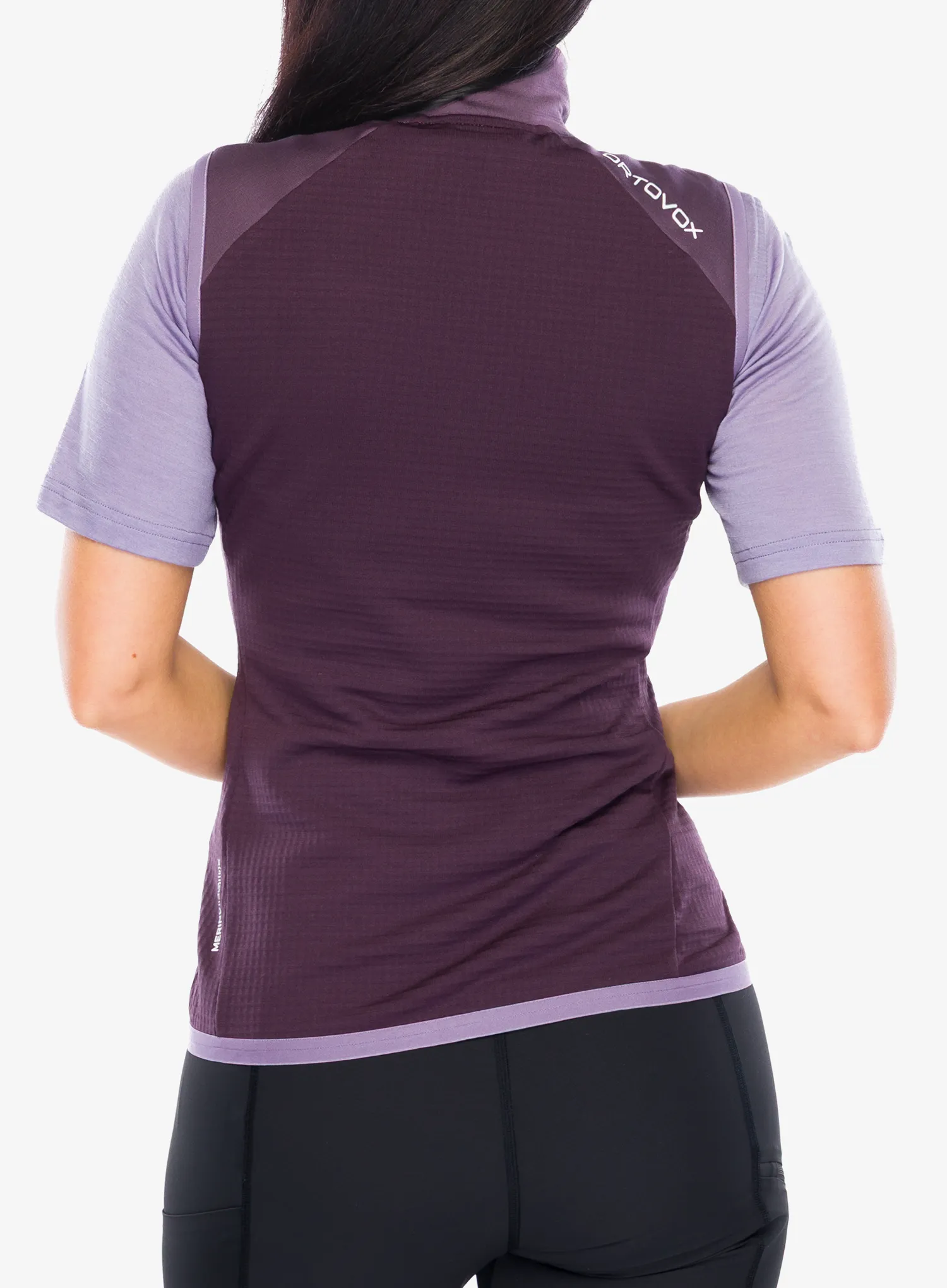 Moteriška liemenė Ortovox Fleece Grid Vest - dark wild berry
