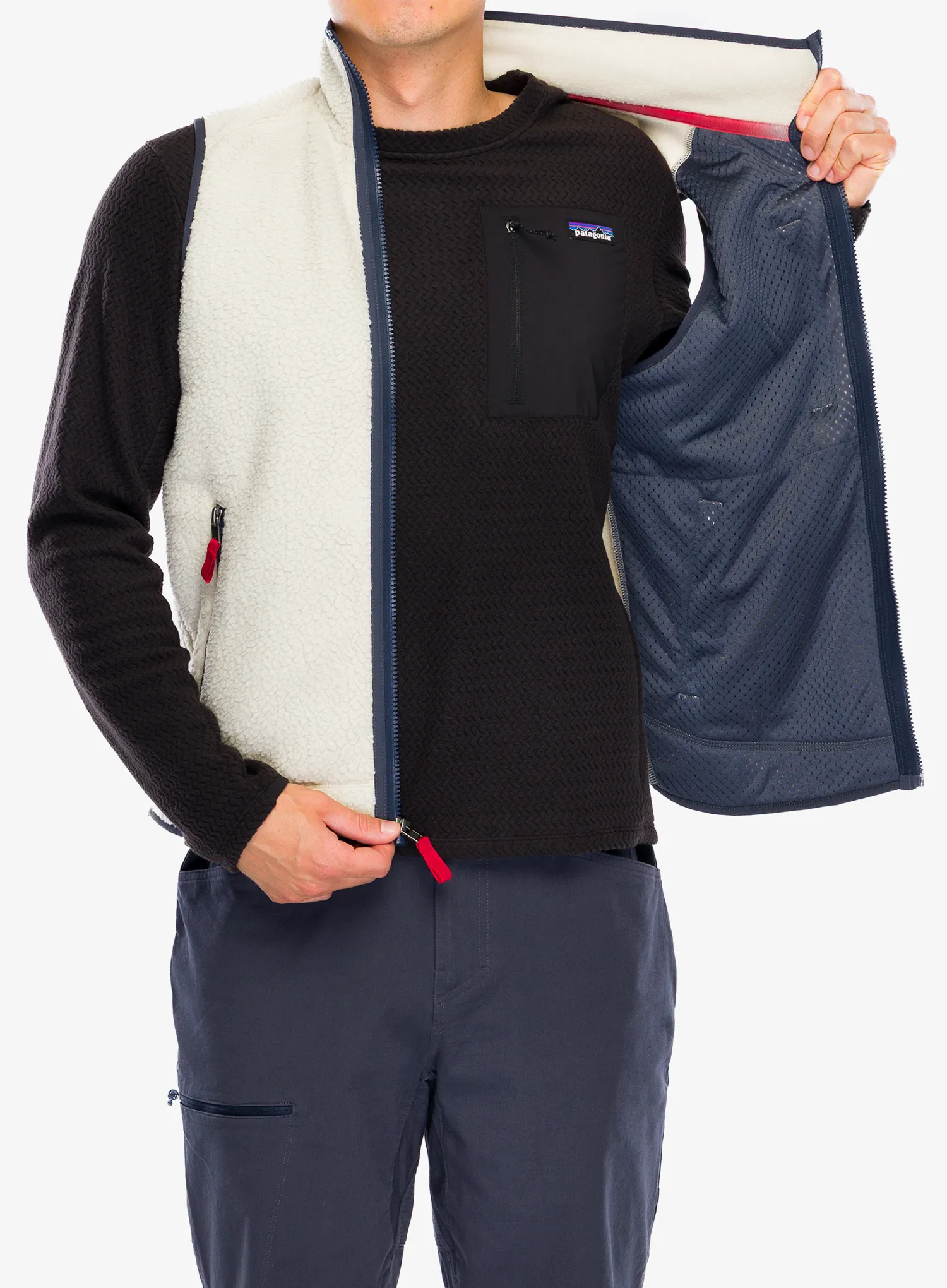 Liemenė Patagonia Retro Pile Vest - pelican/smolder blue