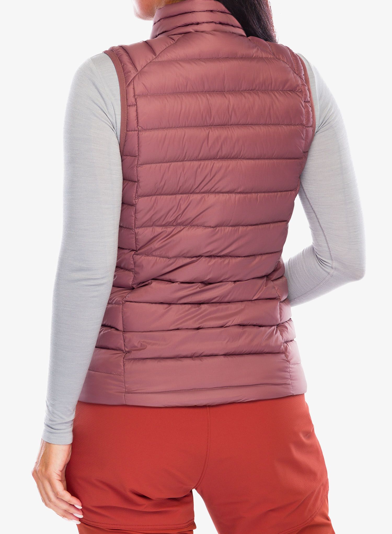 Pūkinė liemenė moteriška Patagonia Down Sweater Vest - dulse mauve