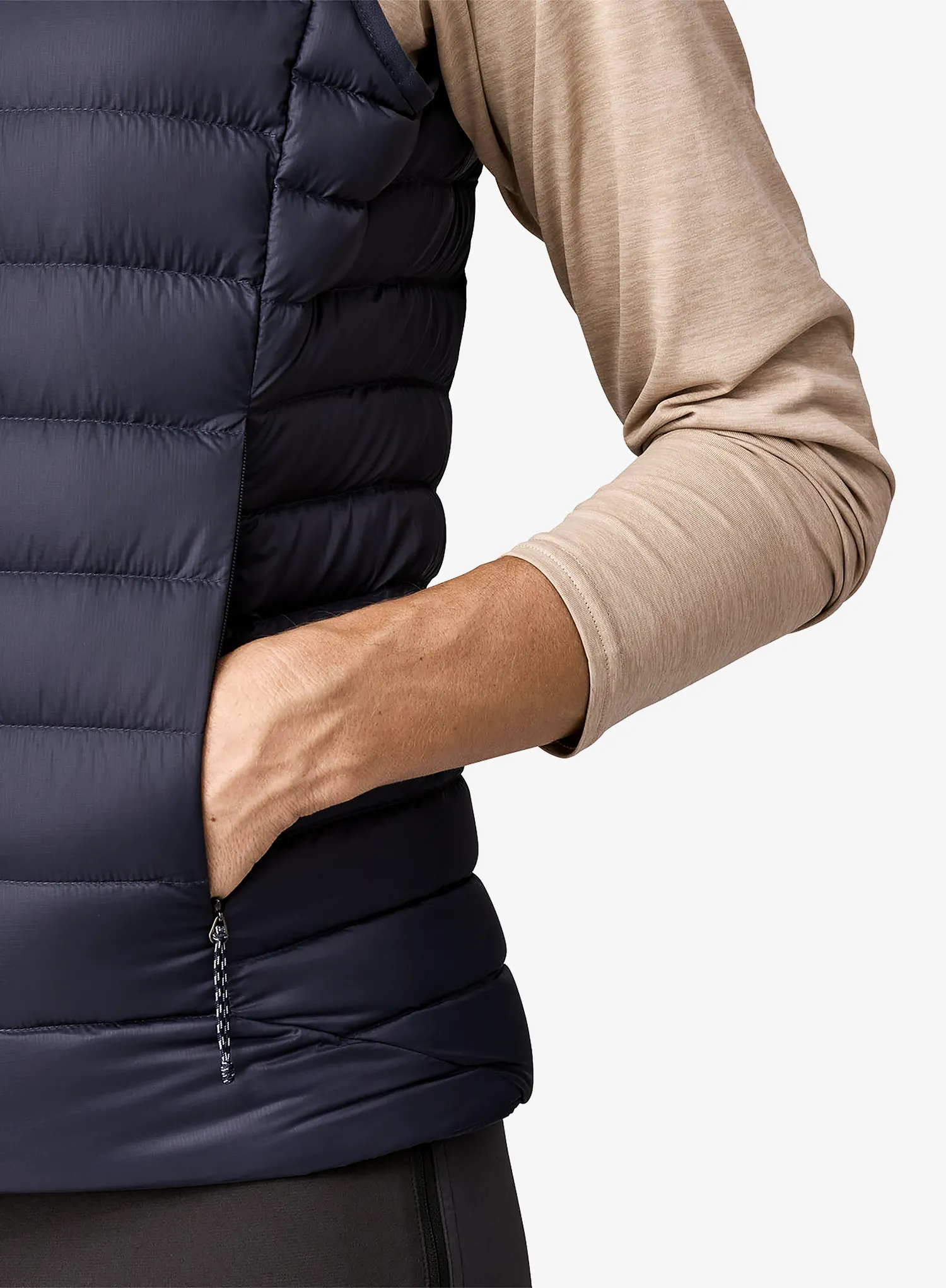 Pūkinė liemenė moteriška Patagonia Down Sweater Vest - smolder blue