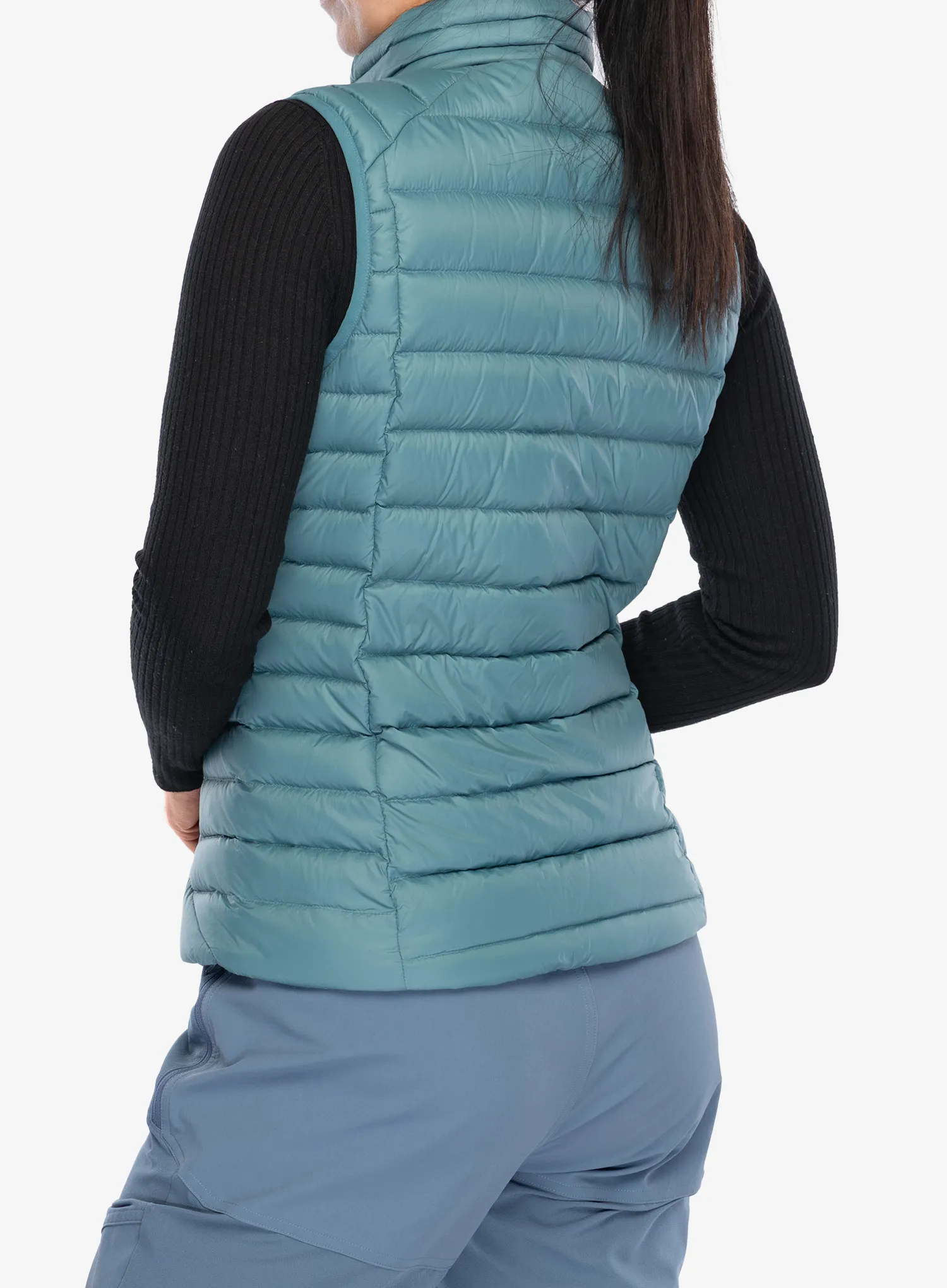 Pūkinė liemenė moteriška Patagonia Down Sweater Vest - wetland blue