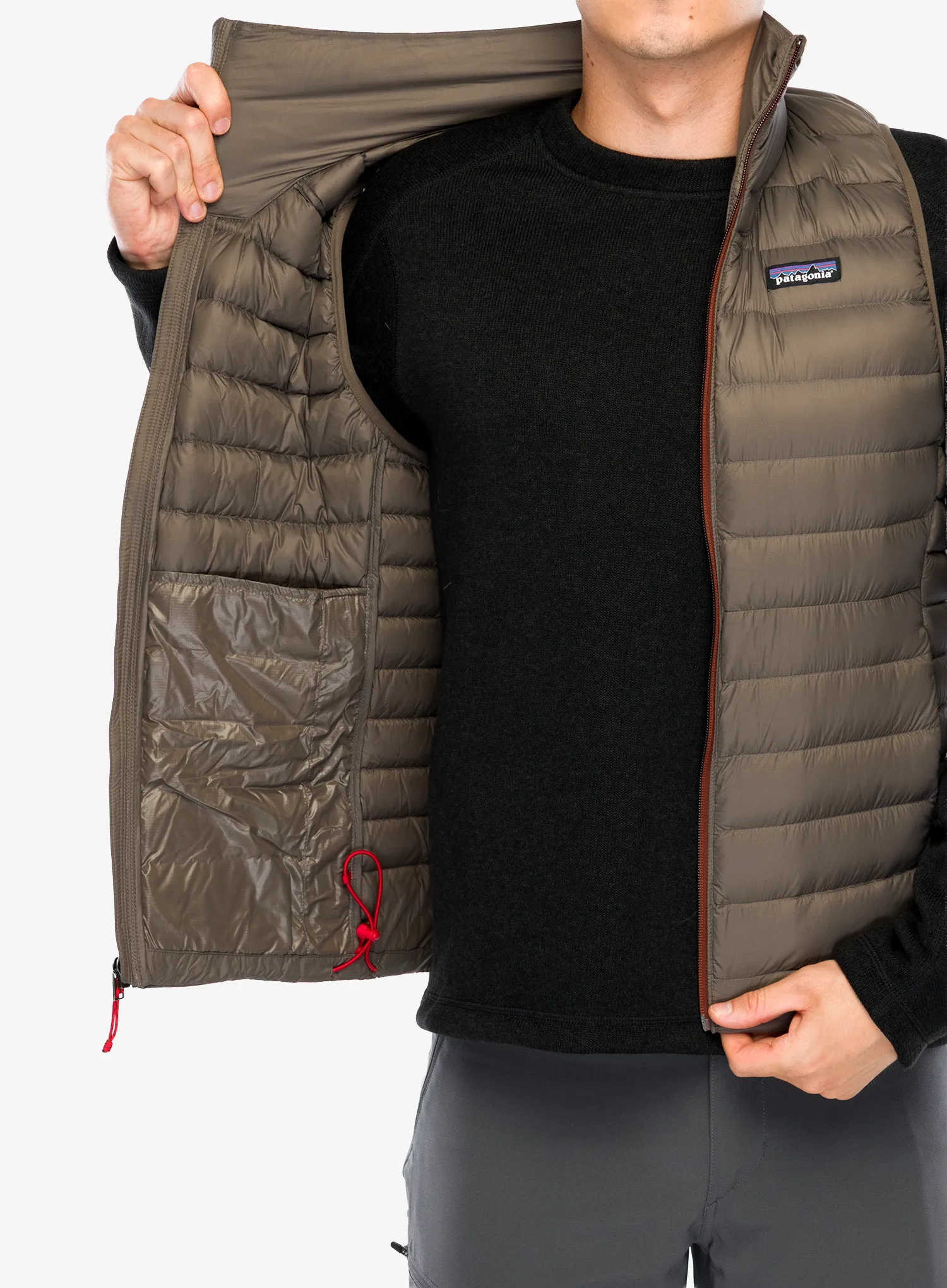 Pūkinė liemenė Patagonia Down Sweater Vest - marlow brown