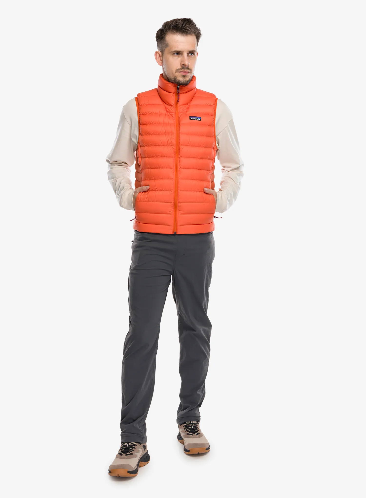 Pūkinė liemenė Patagonia Down Sweater Vest - pollinator orange