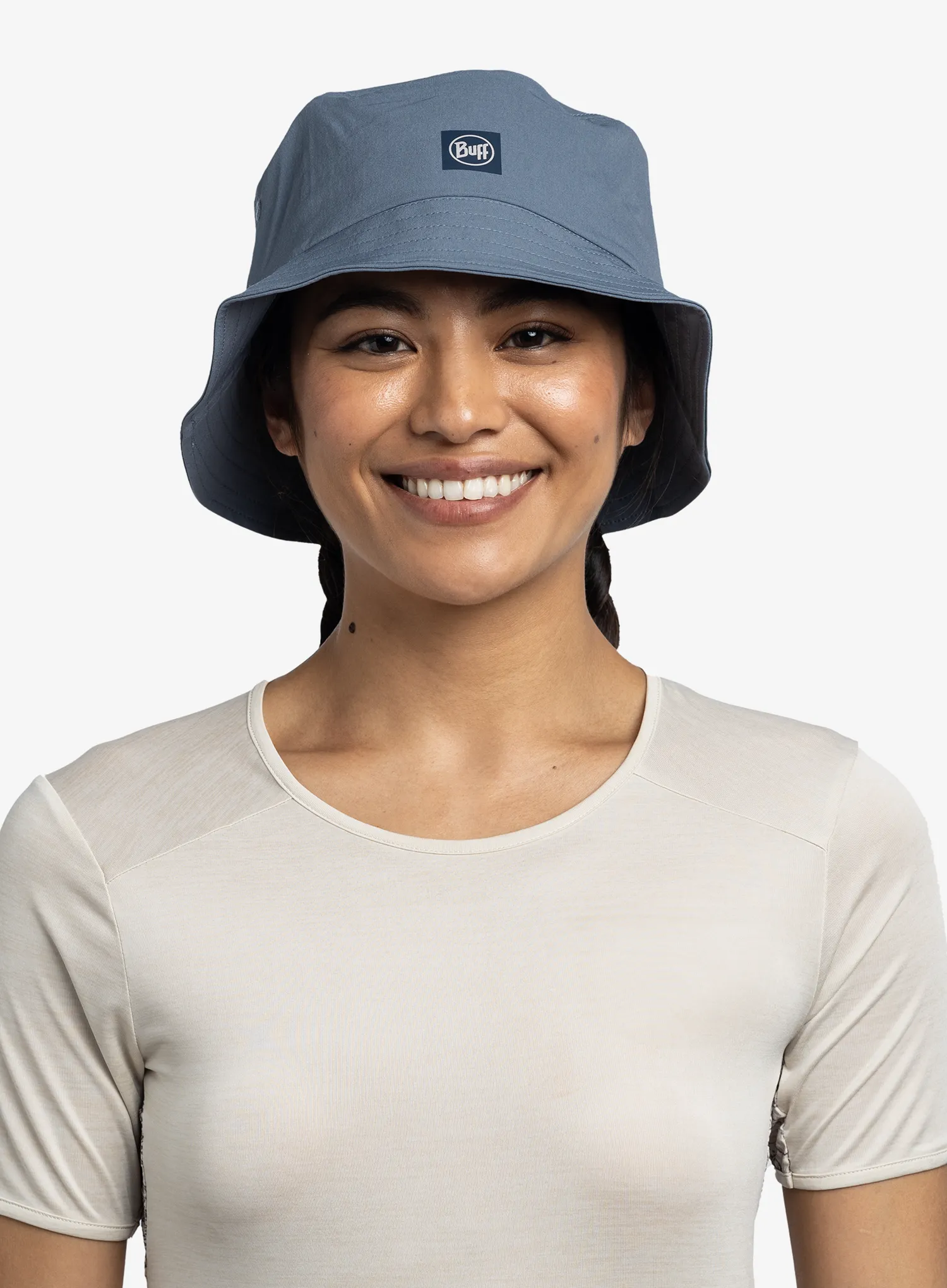 Skrybėlė Buff Adventure Bucket Hat - solid stone blue
