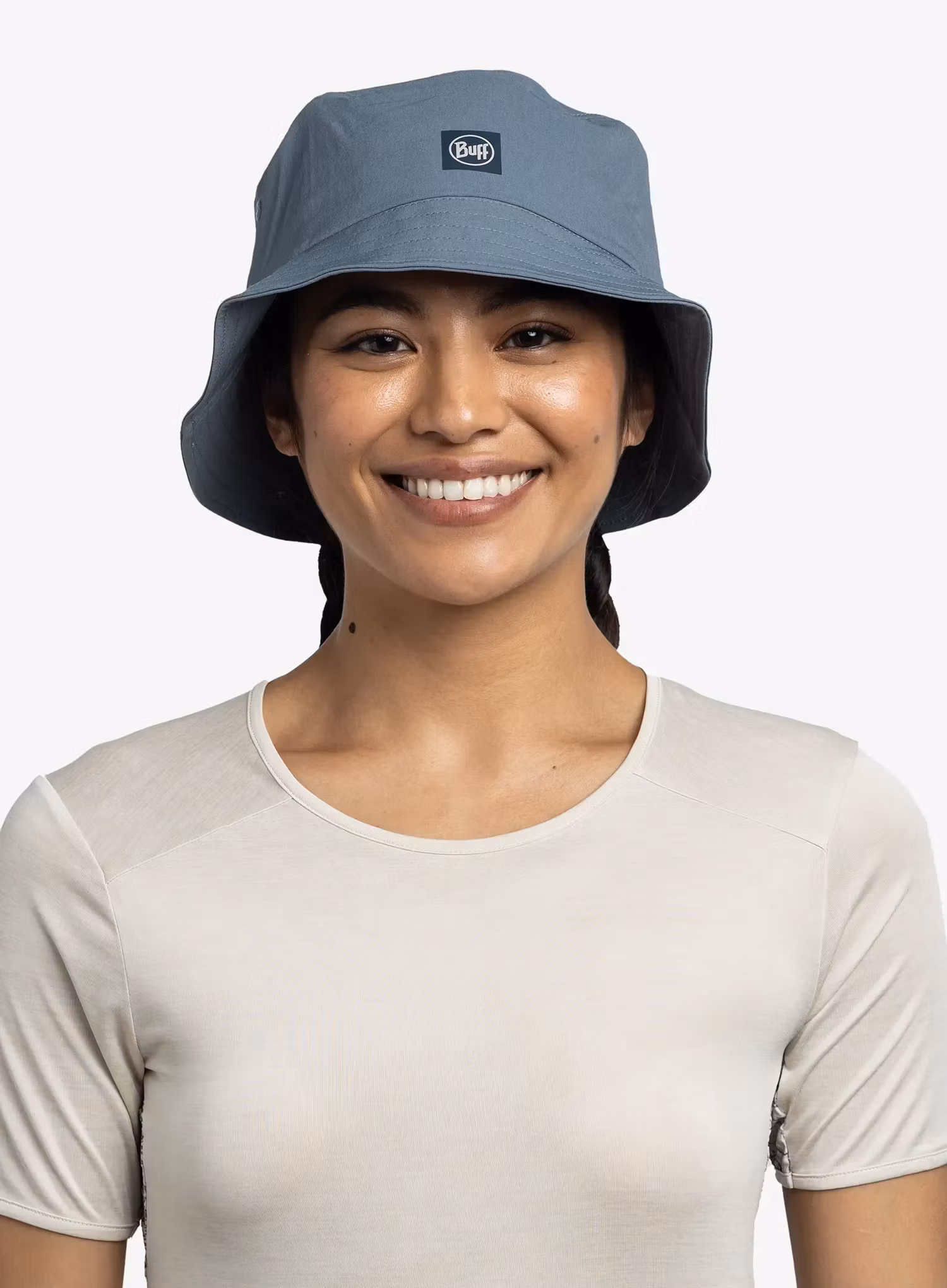 Skrybėlė Buff Adventure Bucket Hat - solid stone blue