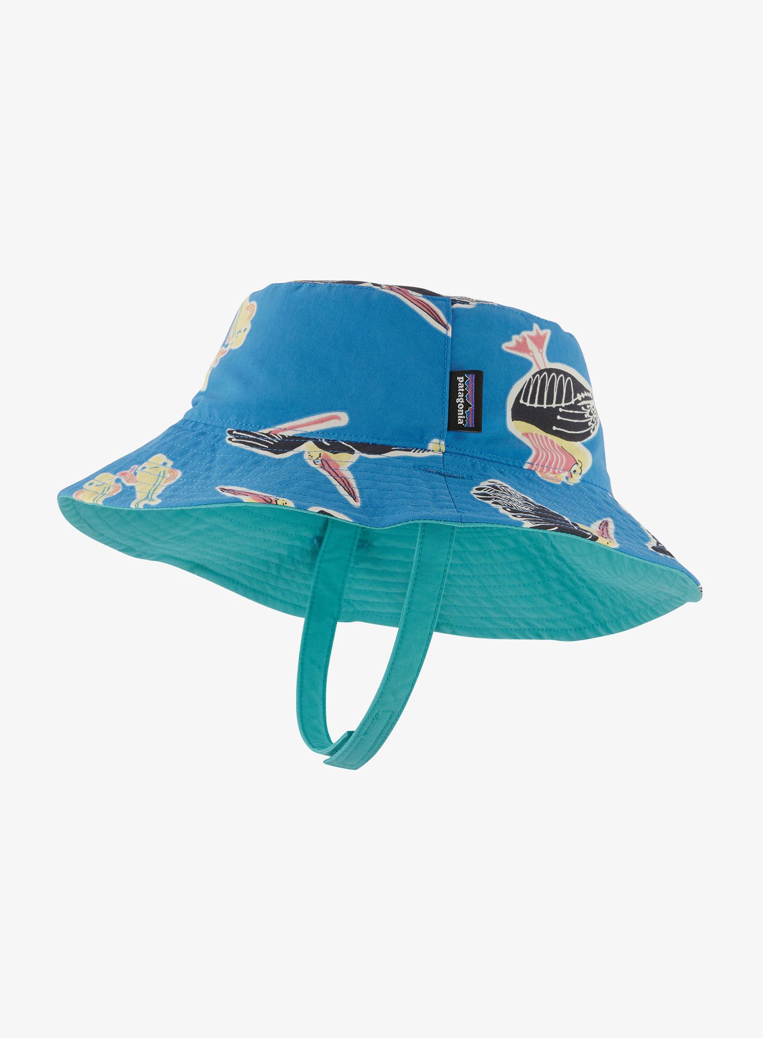 Vaikiška skrybėlė Patagonia Baby Sun Bucket Hat - amigos/vessel blue