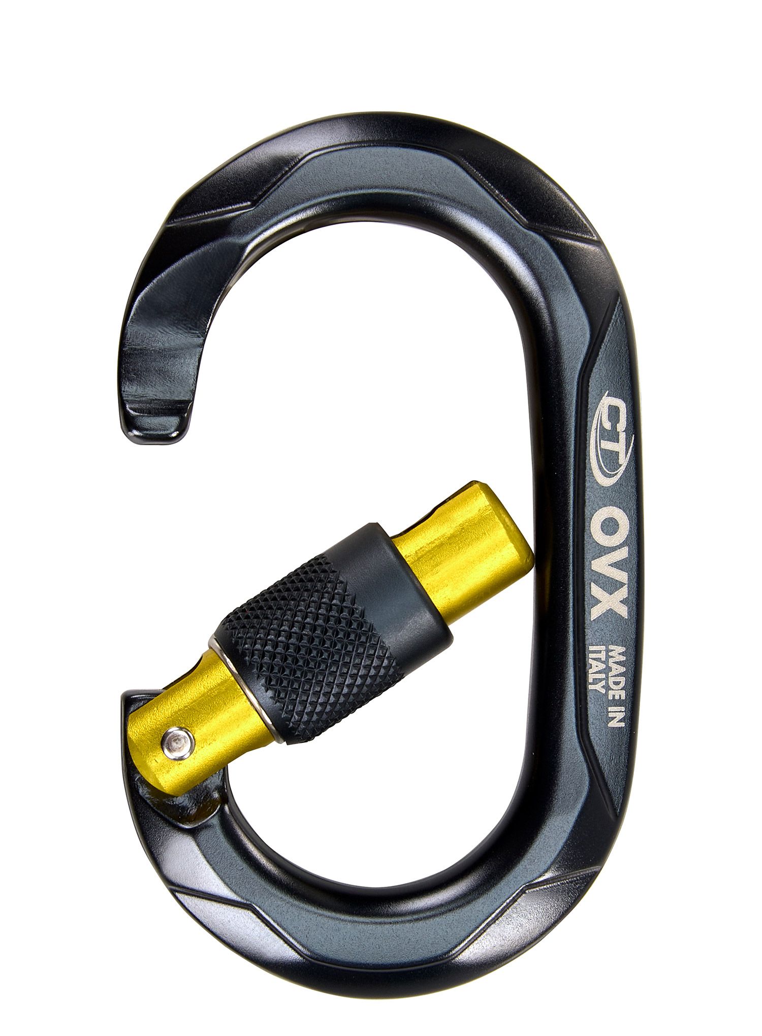 Karabinas Climbing Technology/SKYLOTEC OVX Carabiner - antharcite/gold