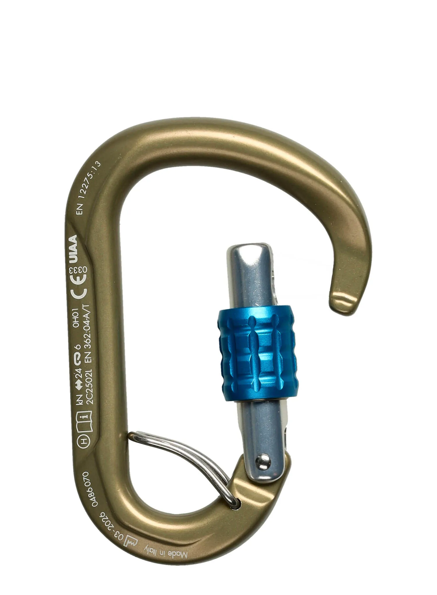 Karabinas SKYLOTEC Tondo SGL HC - hard coated / lightblue