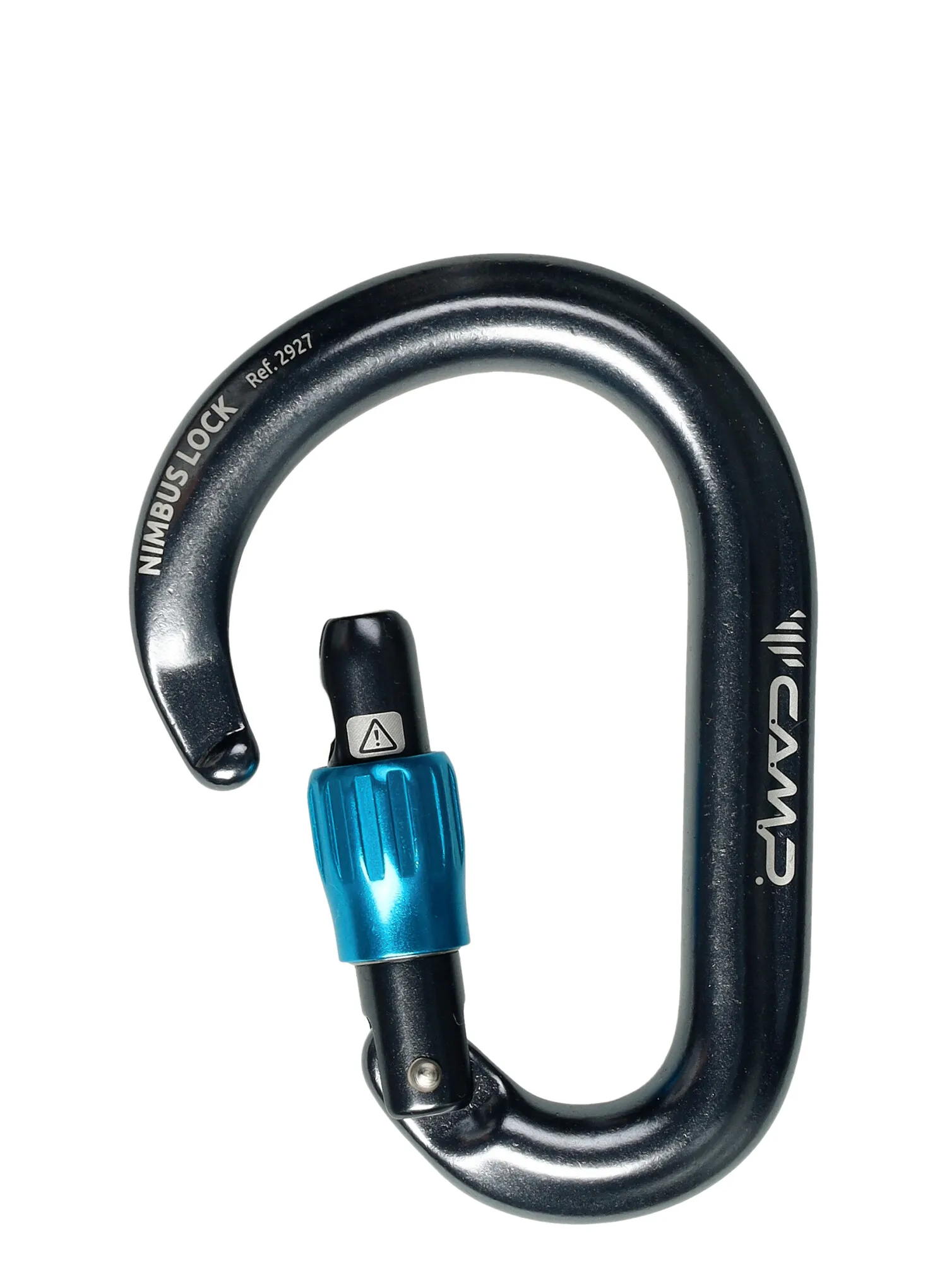 Užsukamas karabinas Camp Nimbus Lock - gun metal/blue