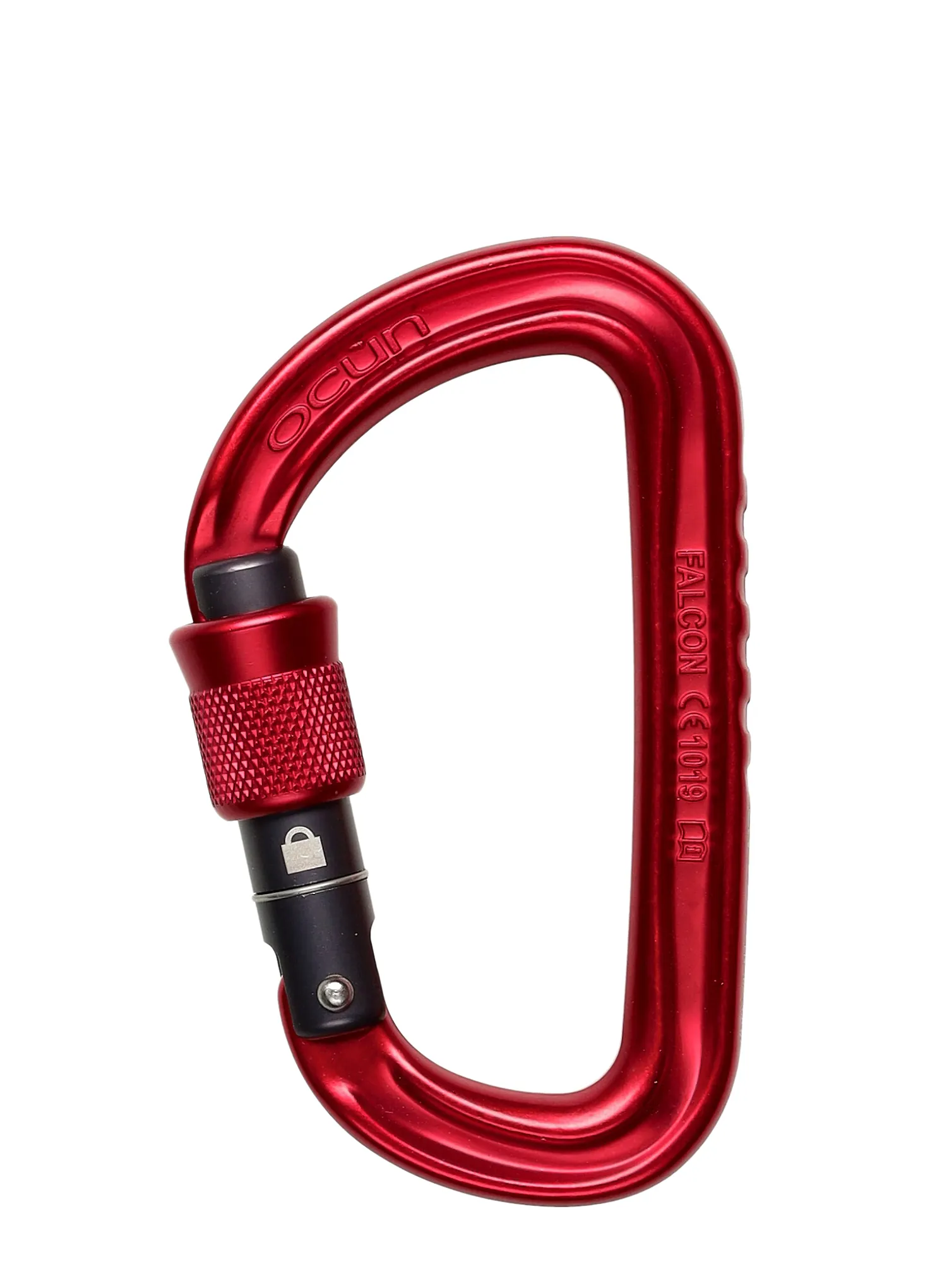 Karabinai Ocun Falcon Screw 3-Pack - red