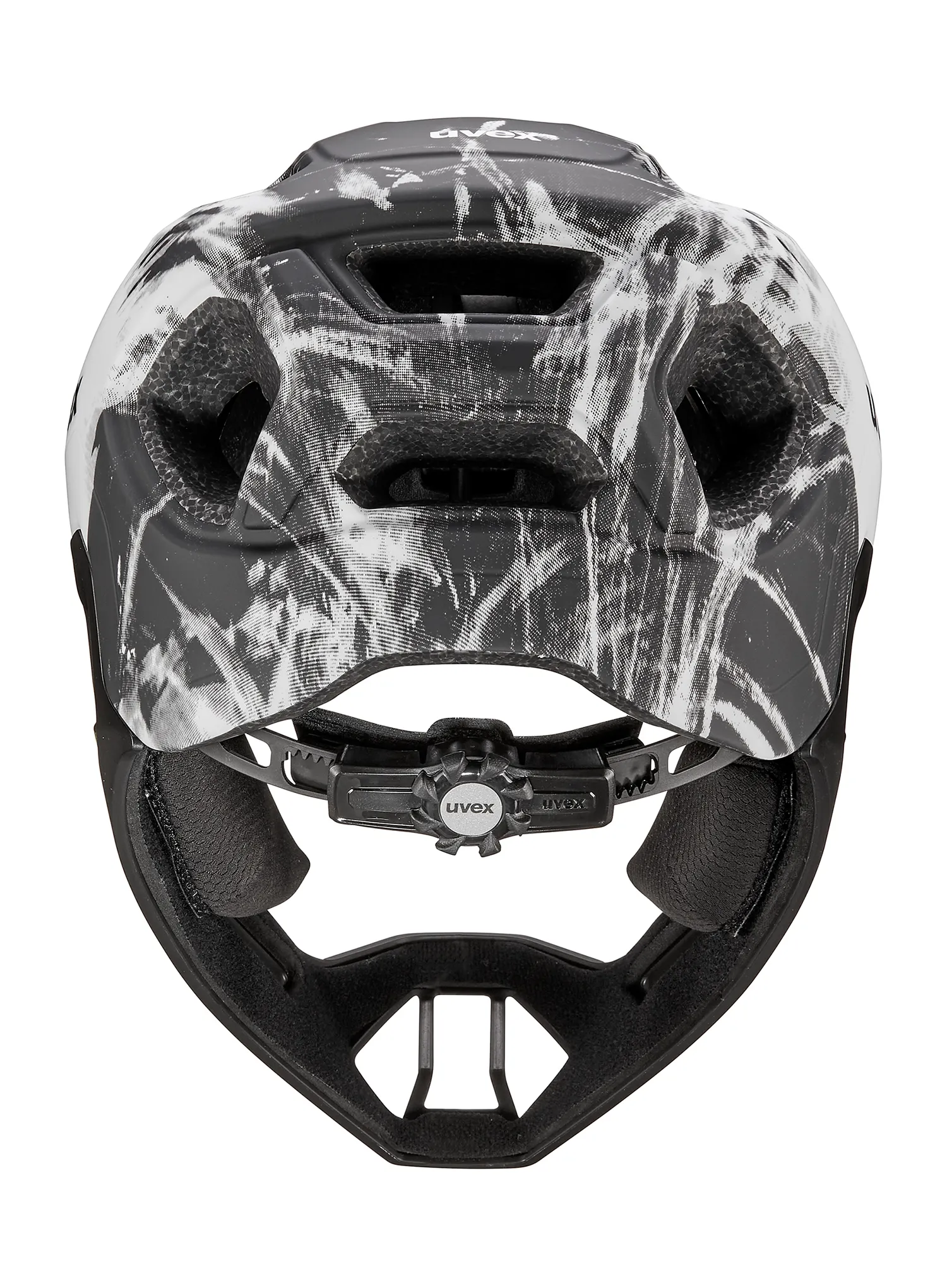 Šalmas vaikams Uvex React Jr. Fullface - black/white matt